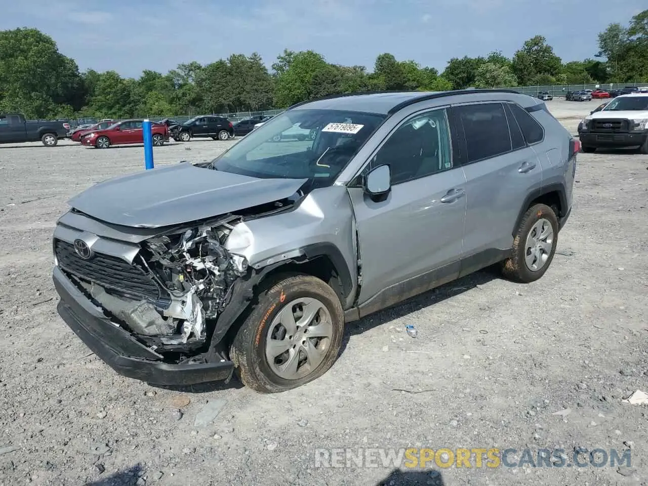 1 Photograph of a damaged car 2T3H1RFV7MW144864 TOYOTA RAV4 2021