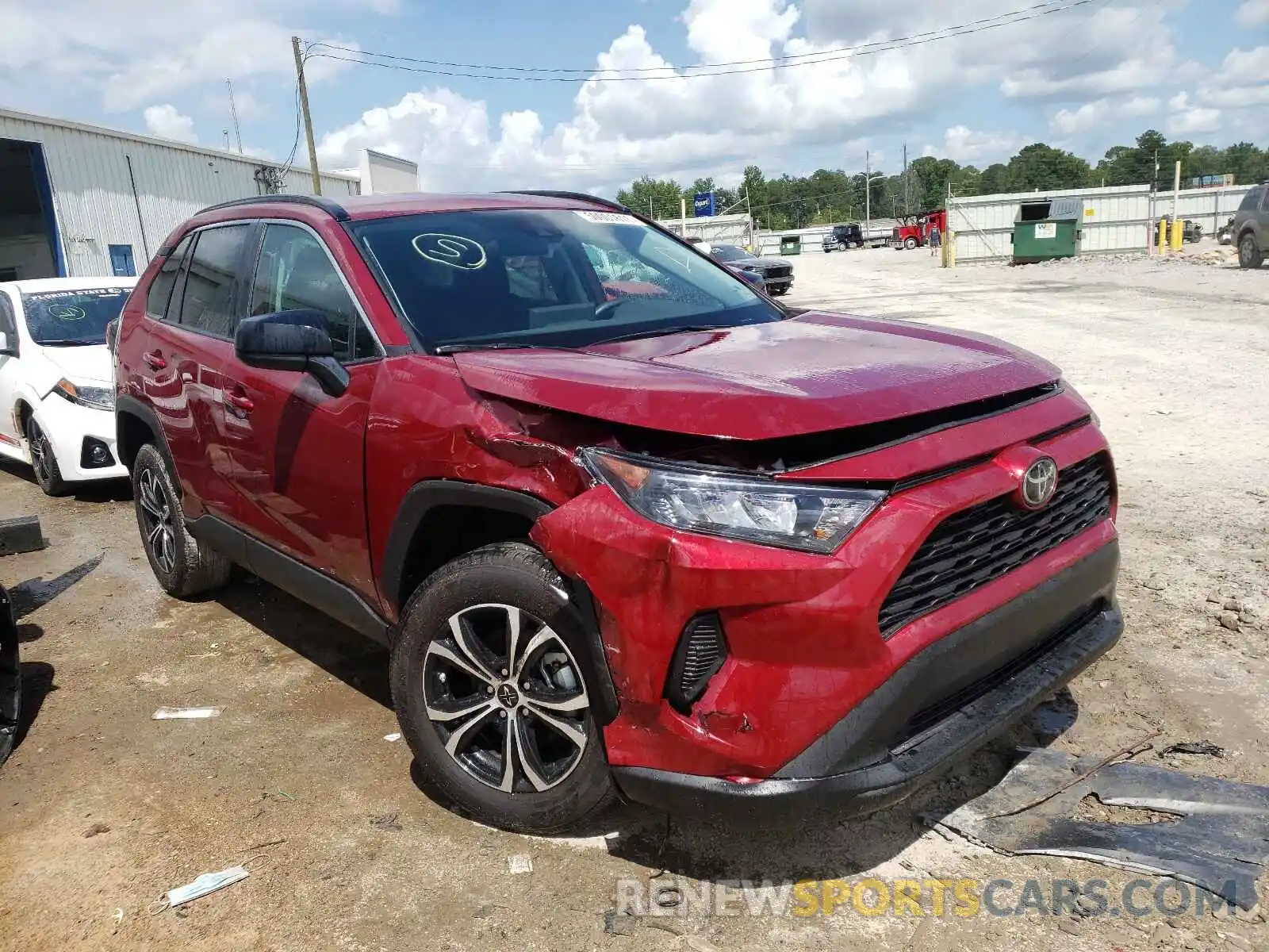 1 Photograph of a damaged car 2T3H1RFV7MW145190 TOYOTA RAV4 2021