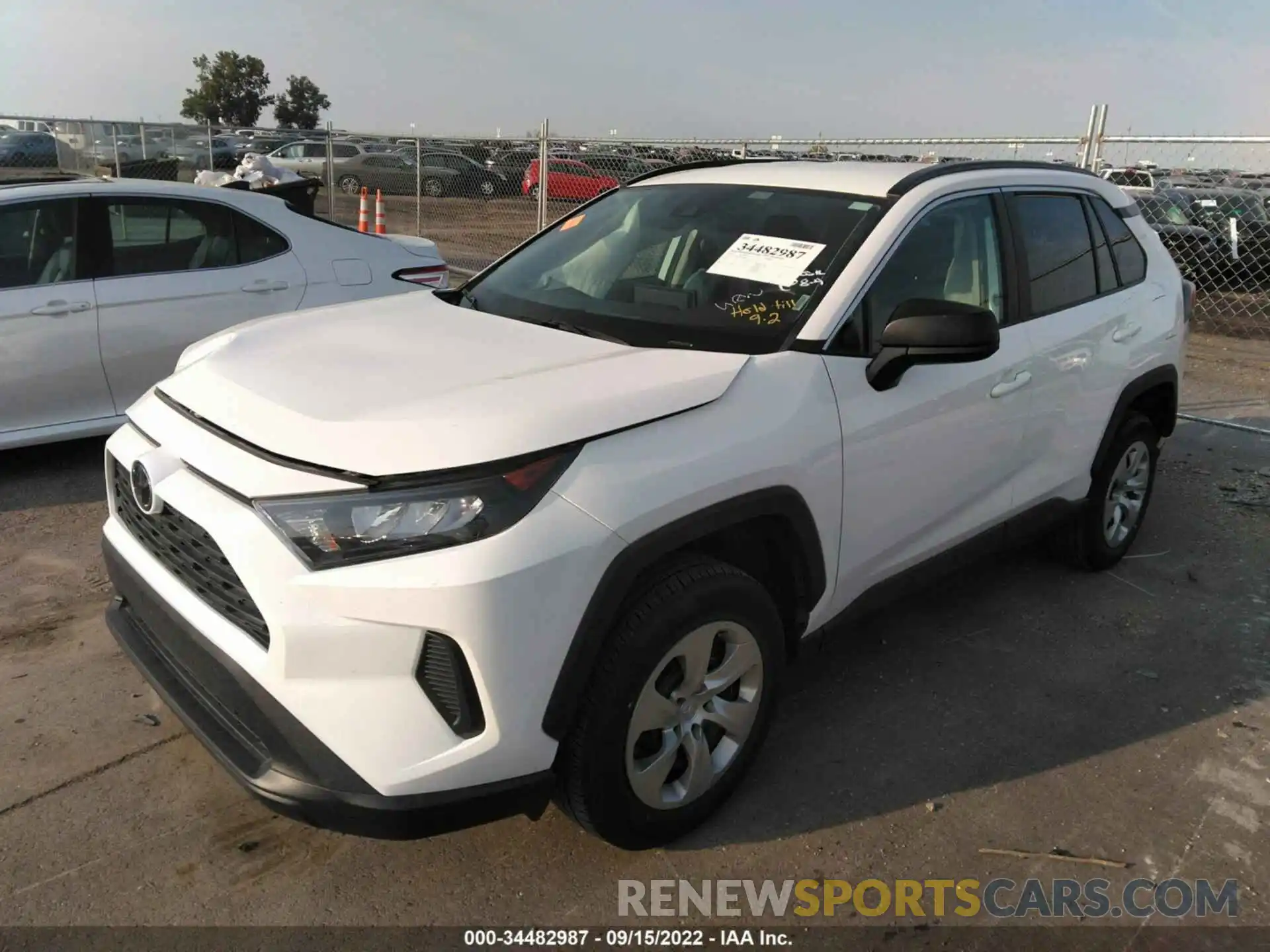 2 Photograph of a damaged car 2T3H1RFV7MW145870 TOYOTA RAV4 2021