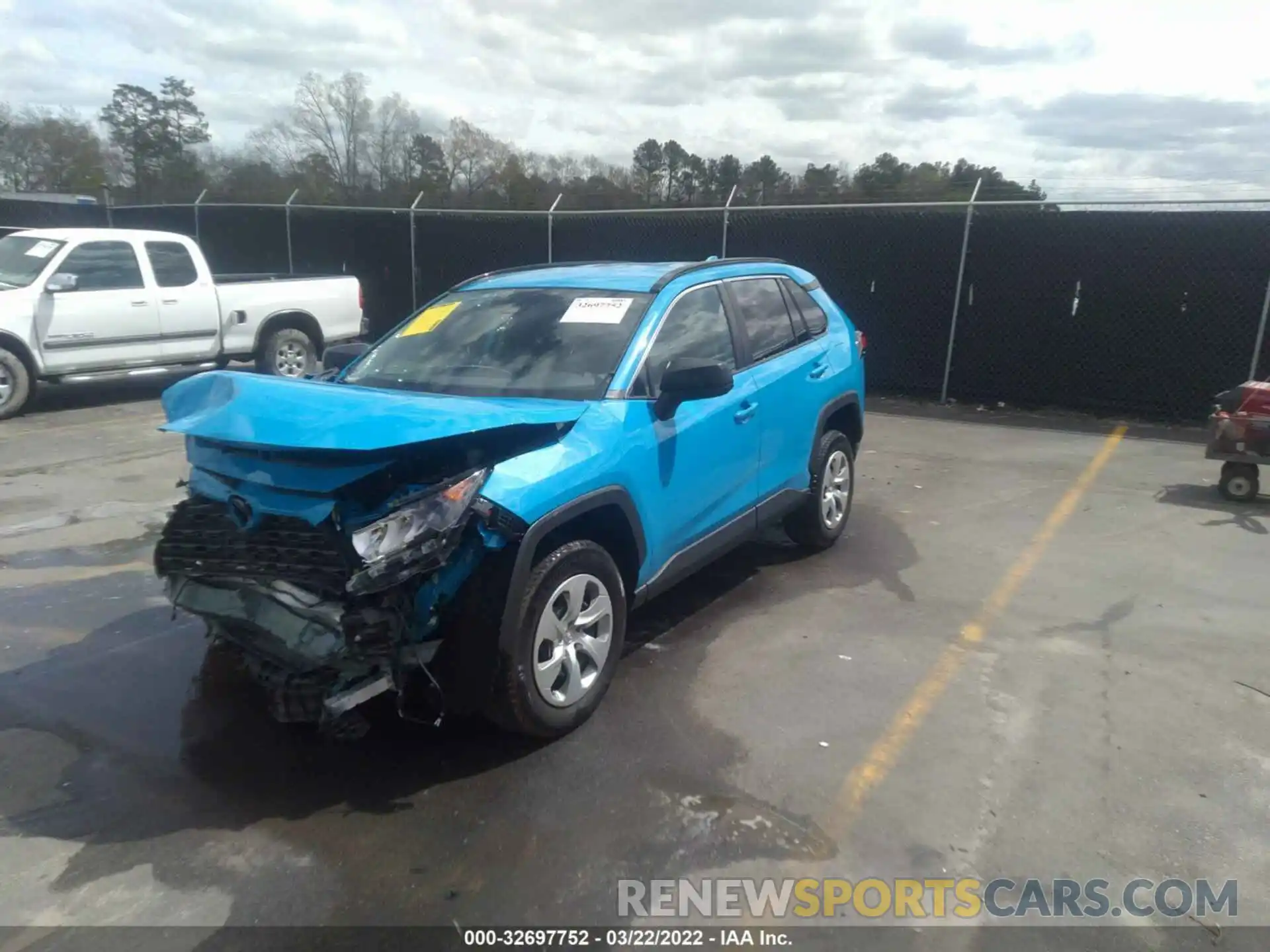 2 Photograph of a damaged car 2T3H1RFV7MW158957 TOYOTA RAV4 2021