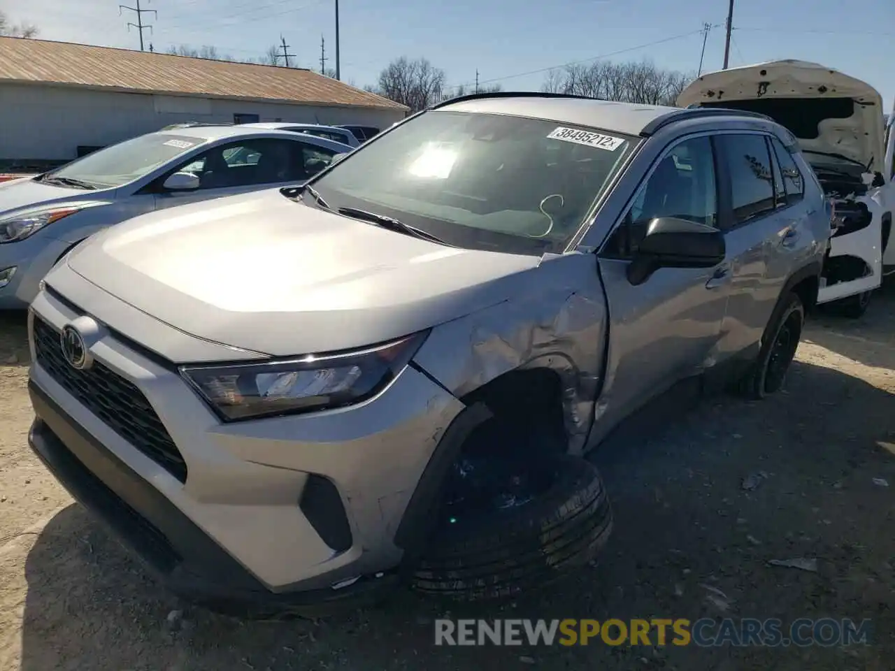 2 Photograph of a damaged car 2T3H1RFV7MW169439 TOYOTA RAV4 2021