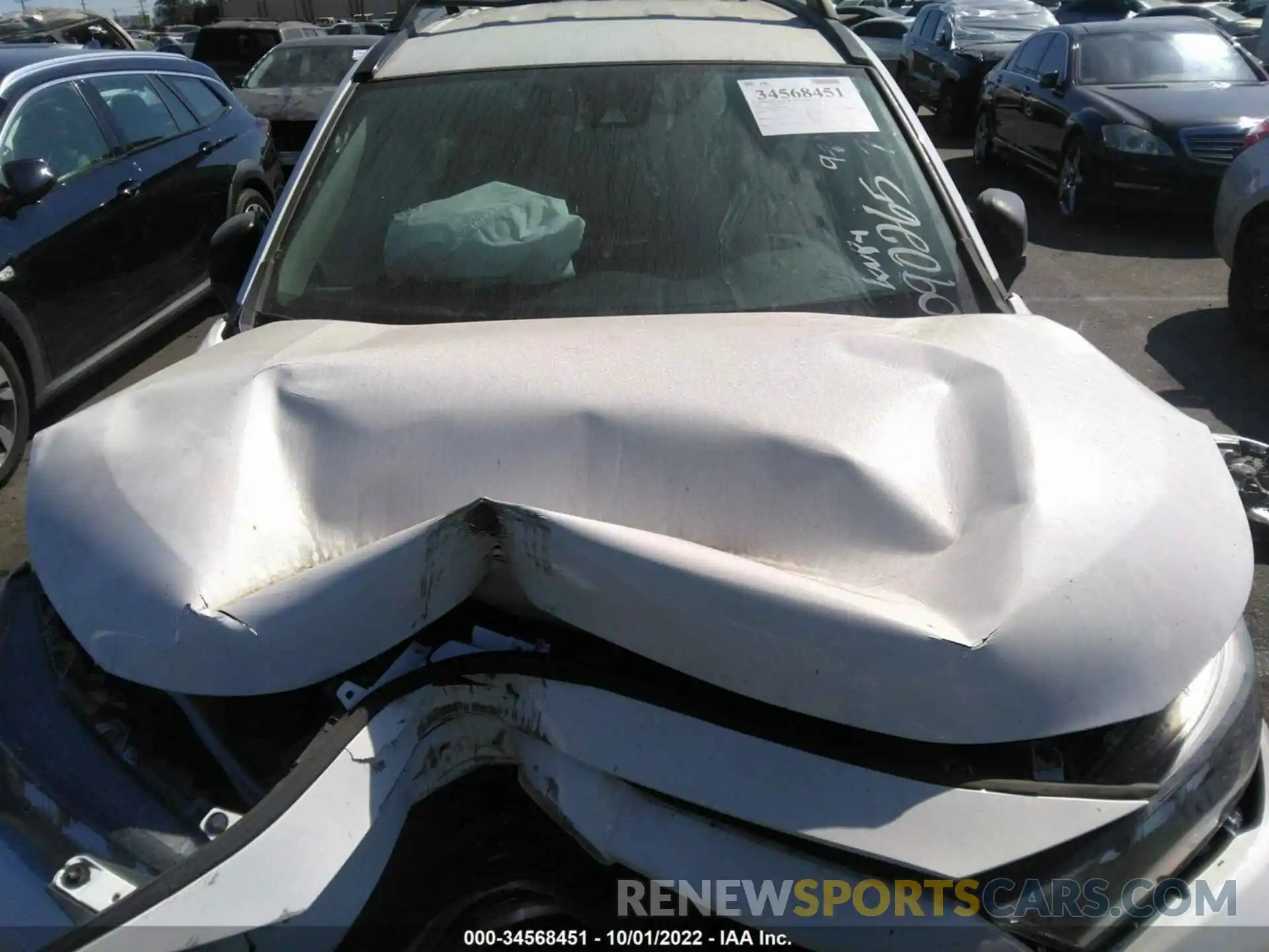 10 Photograph of a damaged car 2T3H1RFV8MC090265 TOYOTA RAV4 2021