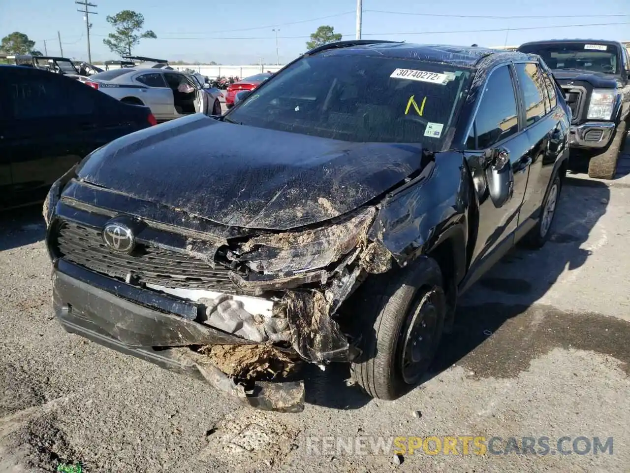 2 Photograph of a damaged car 2T3H1RFV8MC100311 TOYOTA RAV4 2021