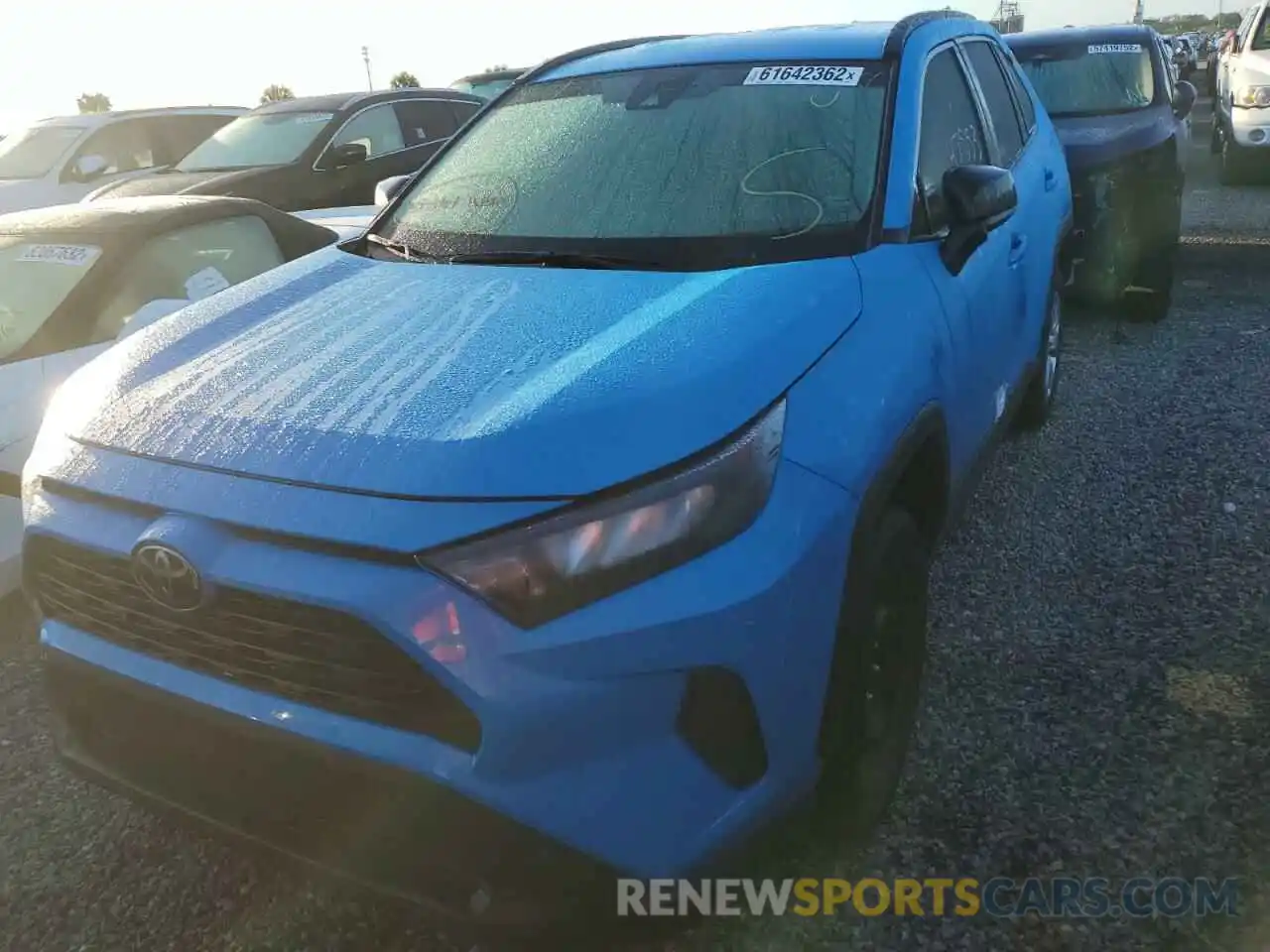 2 Photograph of a damaged car 2T3H1RFV8MW154240 TOYOTA RAV4 2021