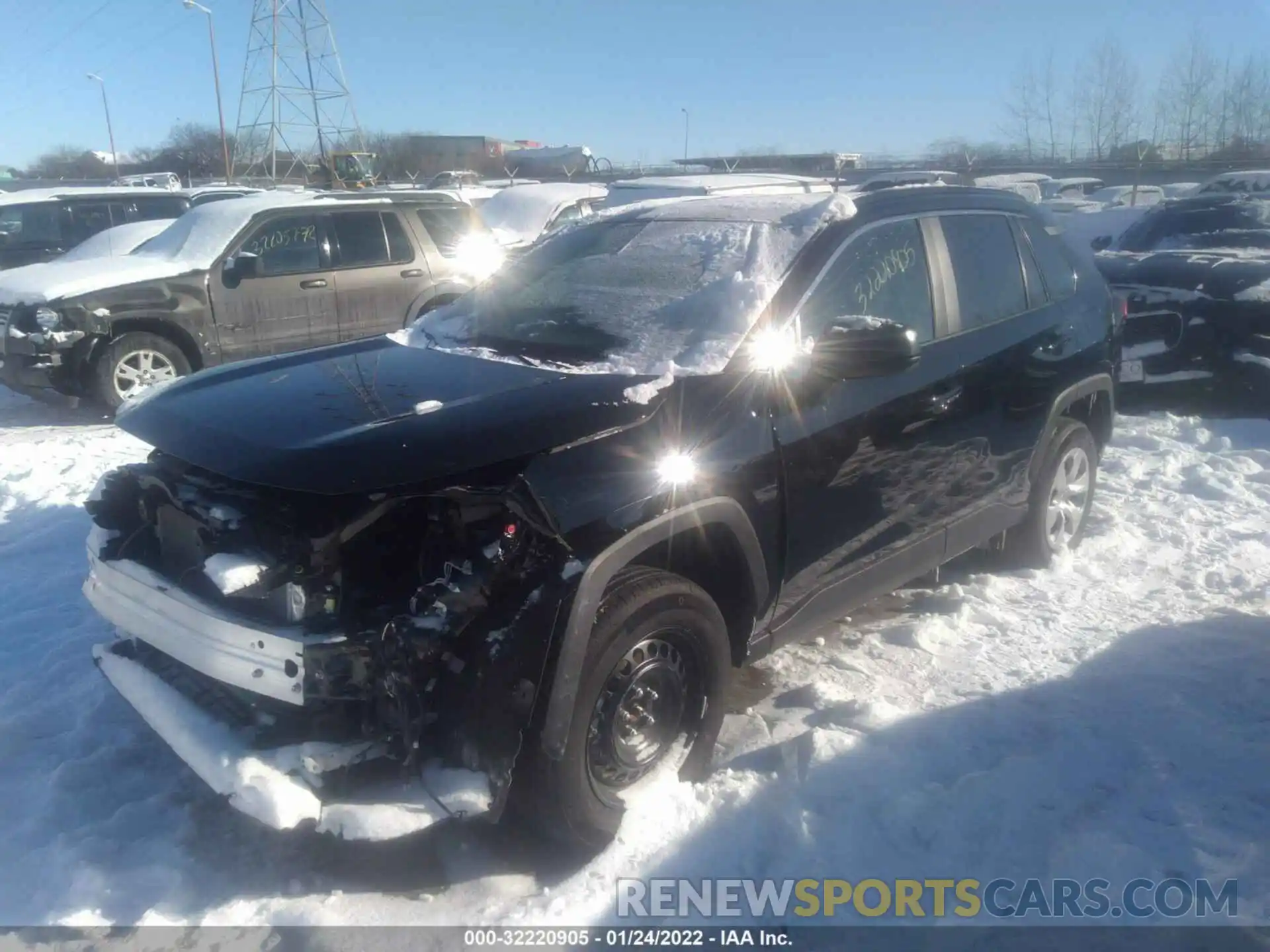 2 Photograph of a damaged car 2T3H1RFV8MW174780 TOYOTA RAV4 2021