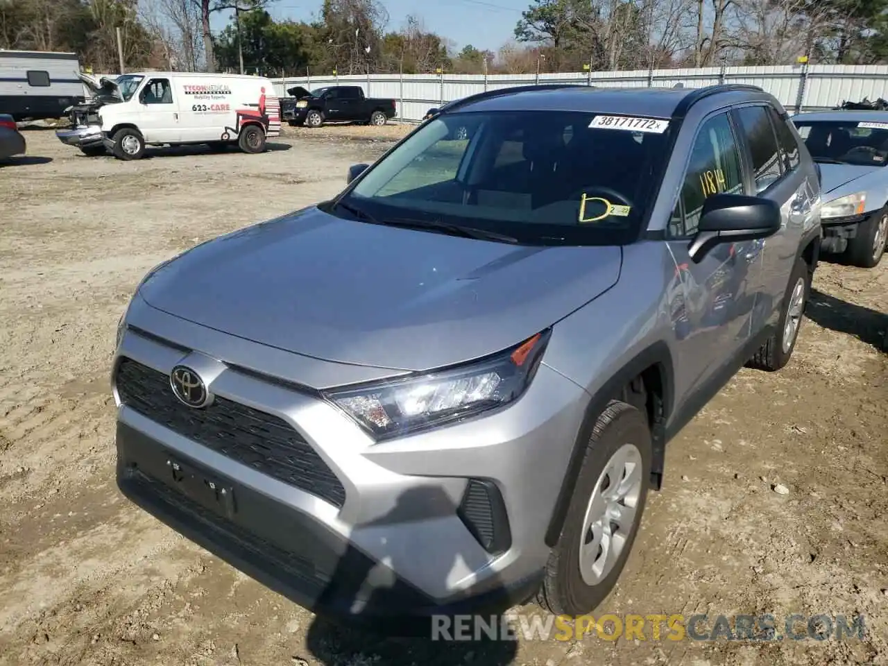 2 Photograph of a damaged car 2T3H1RFV9MC121412 TOYOTA RAV4 2021