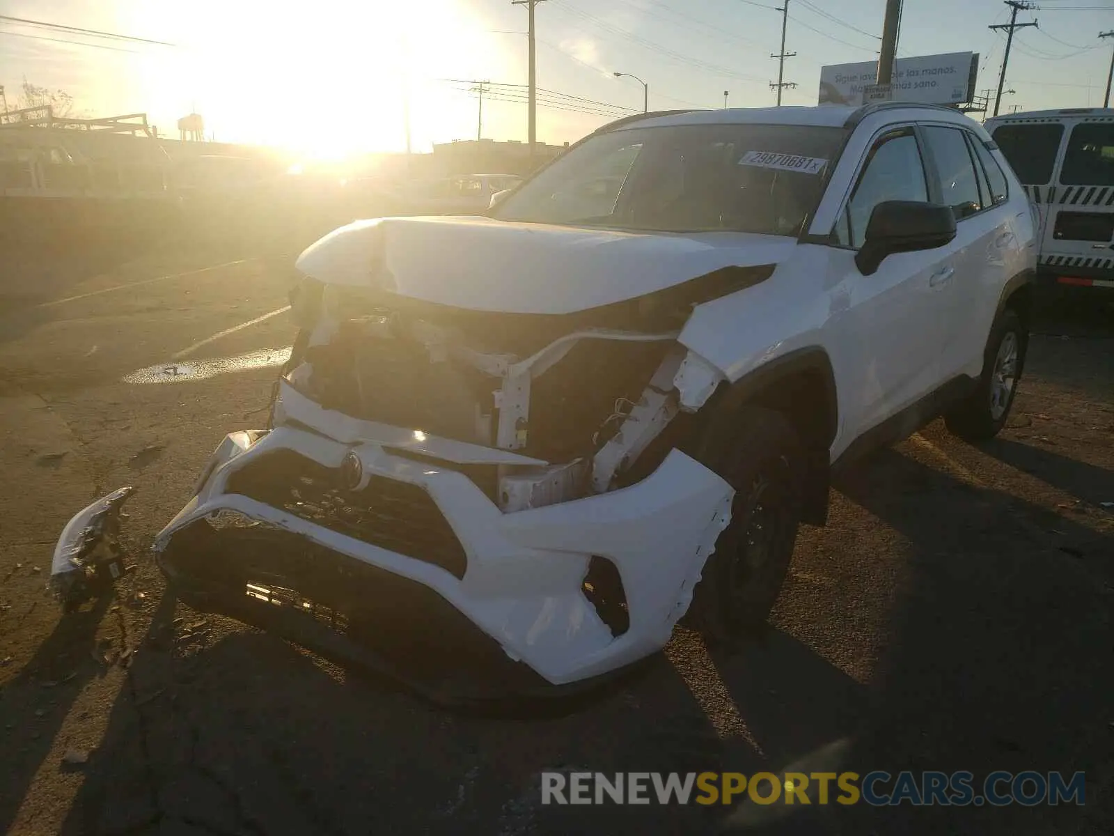 2 Photograph of a damaged car 2T3H1RFV9MW112563 TOYOTA RAV4 2021