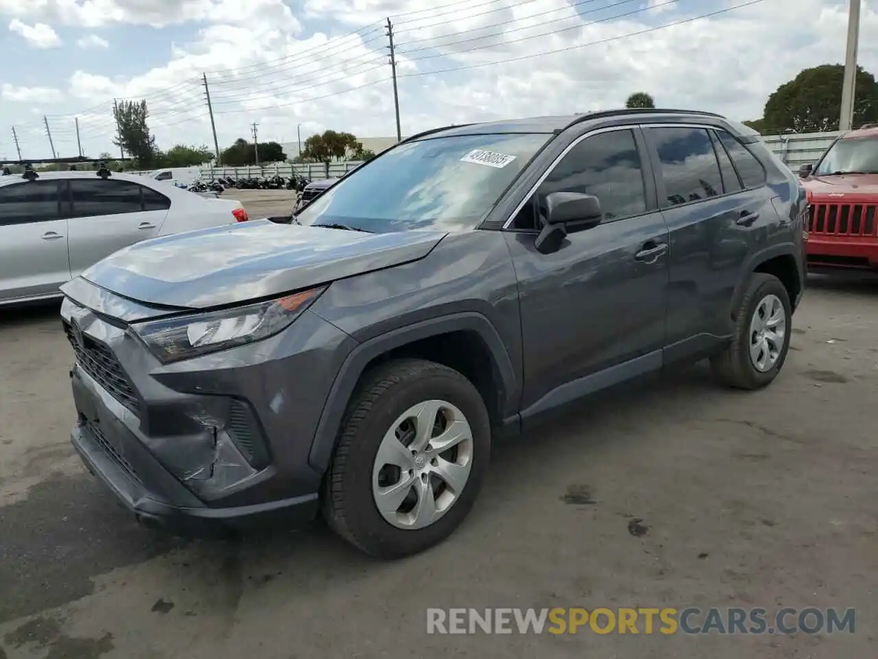 1 Photograph of a damaged car 2T3H1RFVXMC131592 TOYOTA RAV4 2021