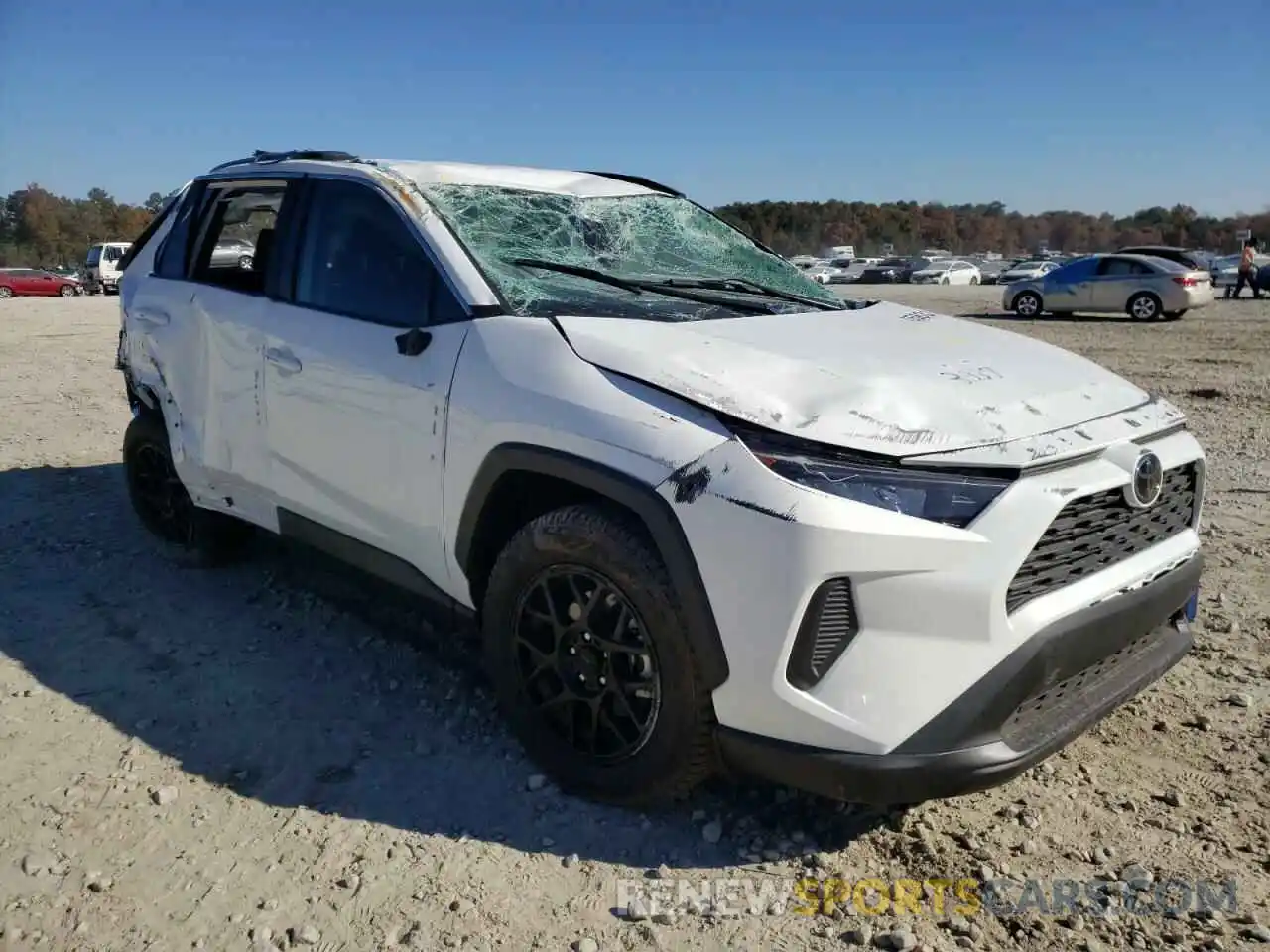 1 Photograph of a damaged car 2T3H1RFVXMC143337 TOYOTA RAV4 2021