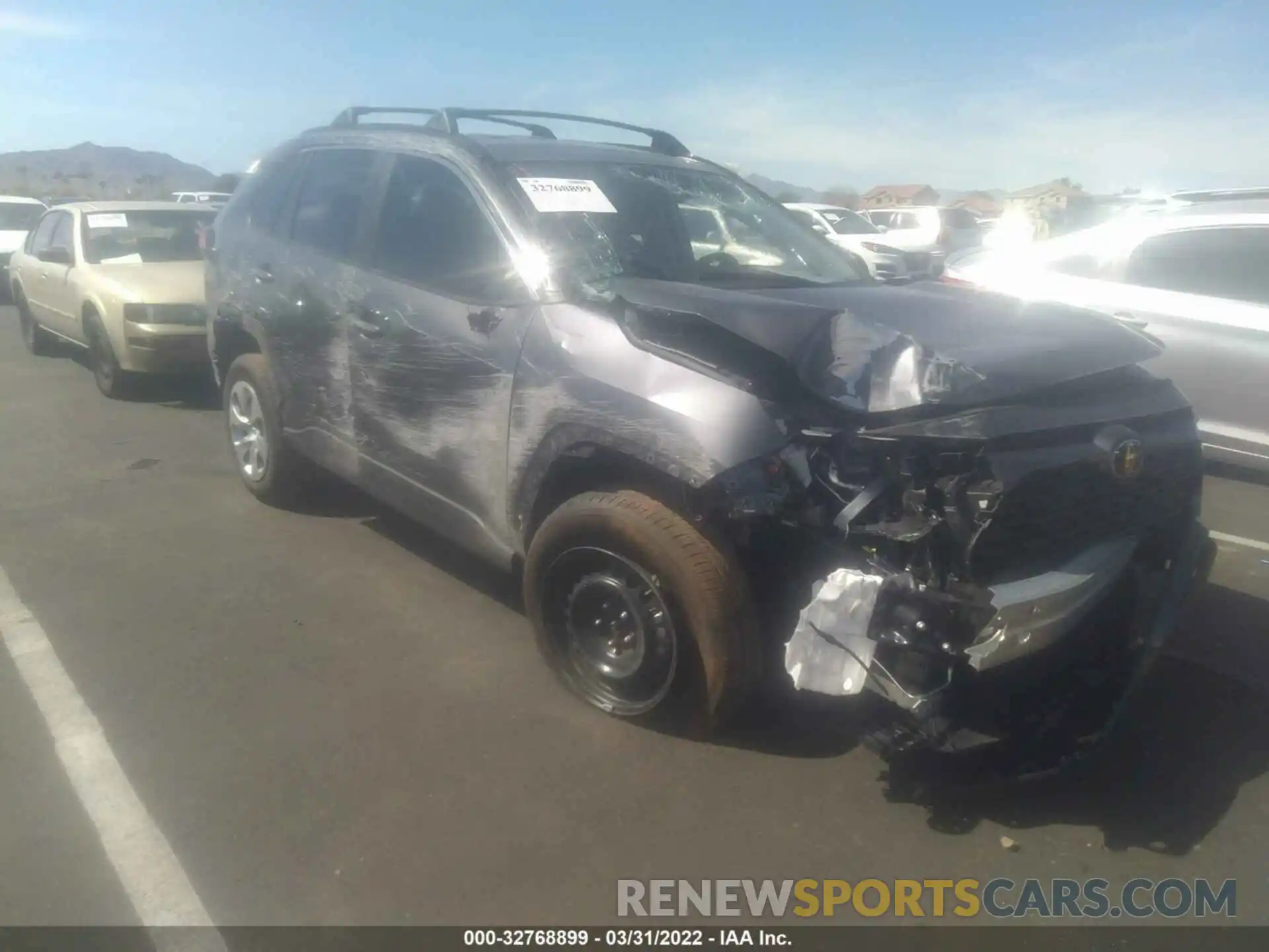 1 Photograph of a damaged car 2T3H1RFVXMC165757 TOYOTA RAV4 2021