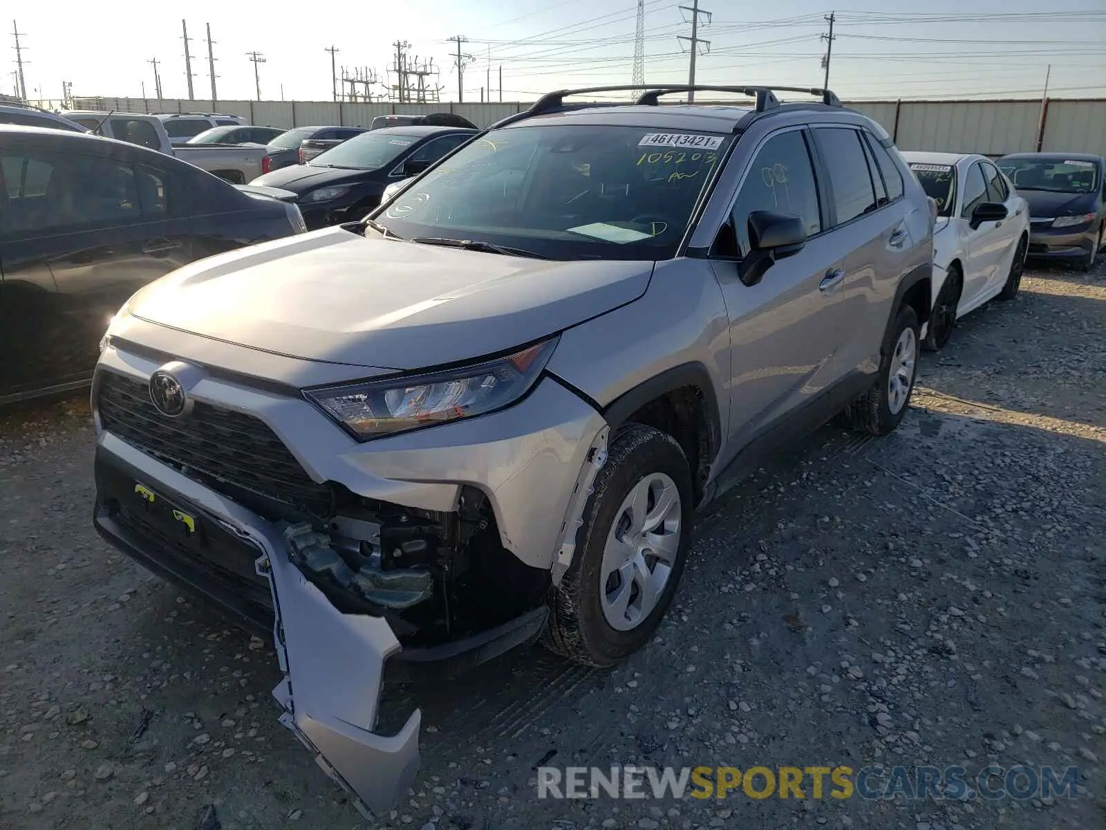 2 Photograph of a damaged car 2T3H1RFVXMW105203 TOYOTA RAV4 2021