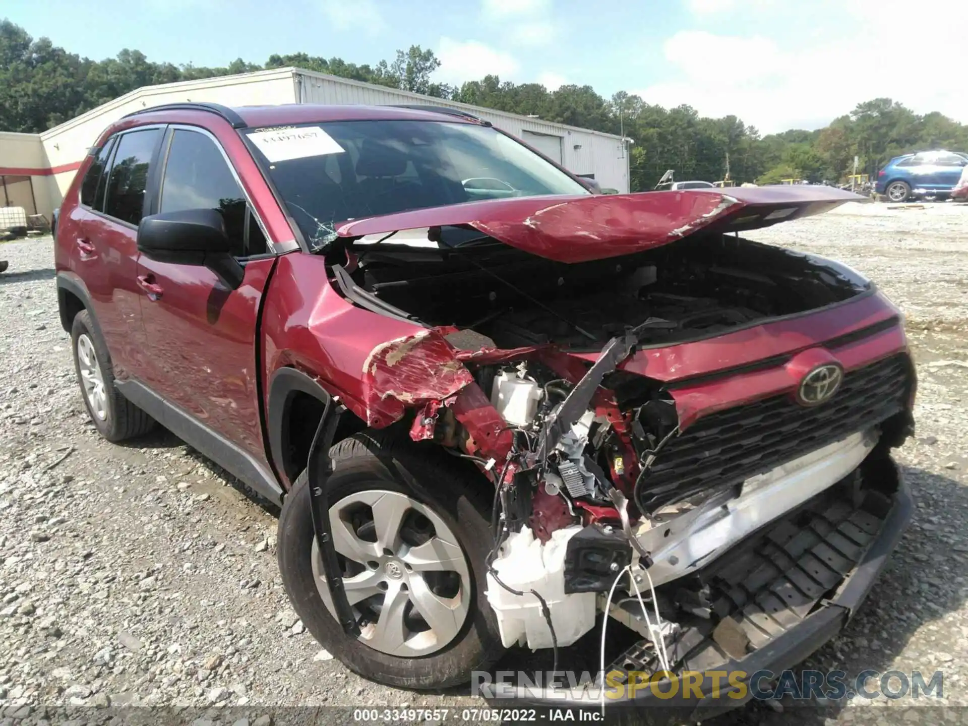 1 Photograph of a damaged car 2T3H1RFVXMW109543 TOYOTA RAV4 2021