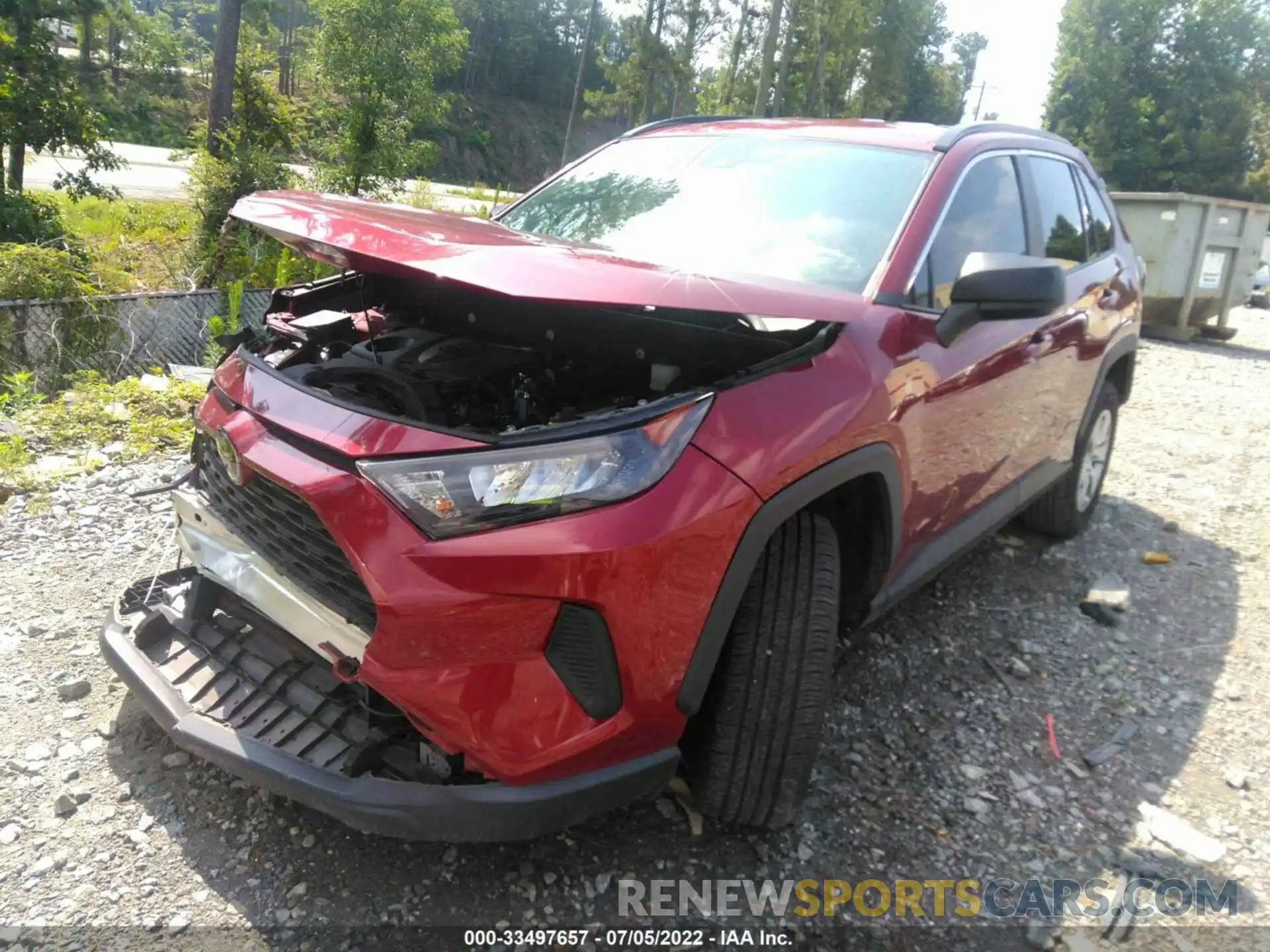 2 Photograph of a damaged car 2T3H1RFVXMW109543 TOYOTA RAV4 2021