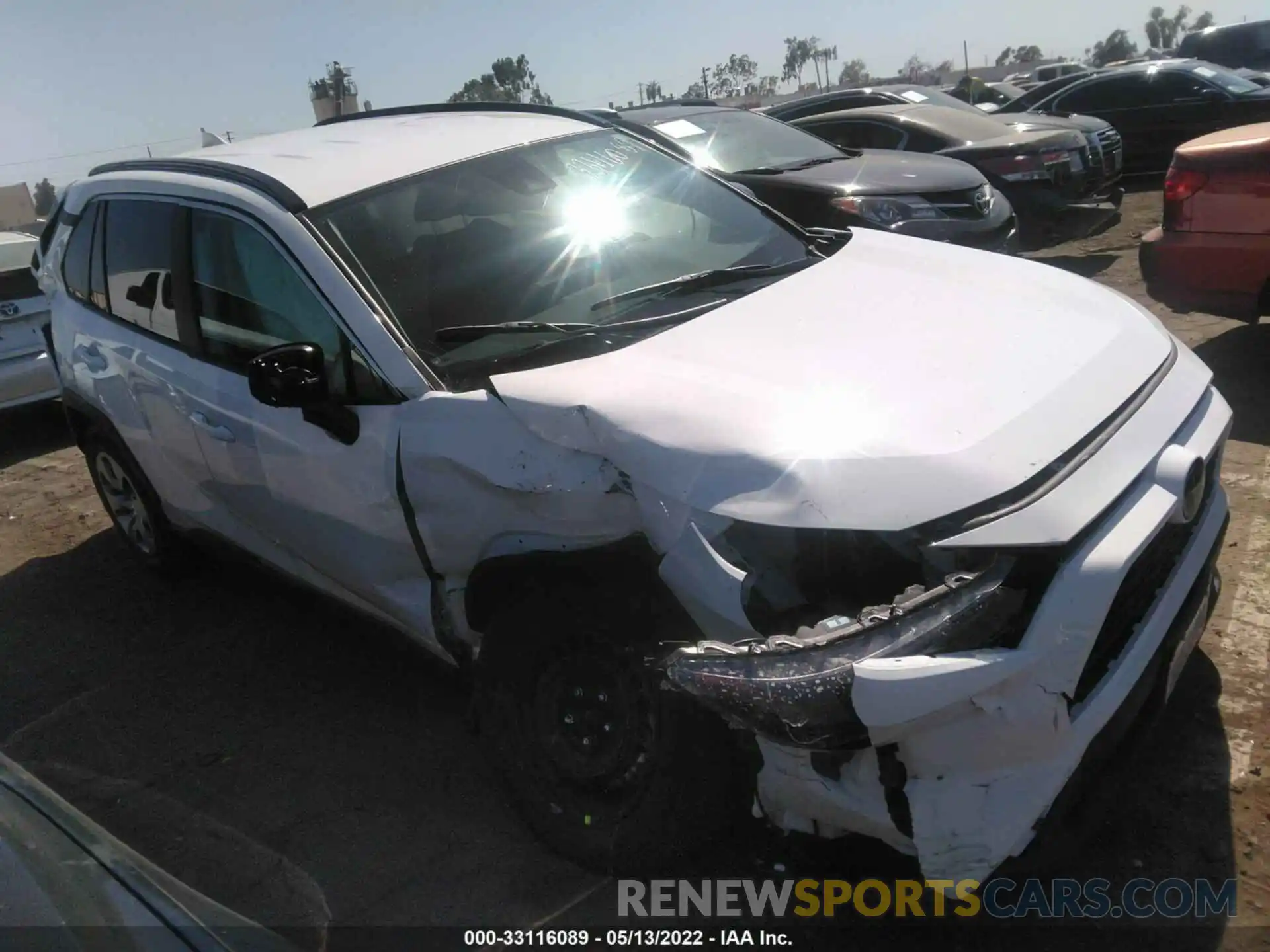 1 Photograph of a damaged car 2T3H1RFVXMW112183 TOYOTA RAV4 2021