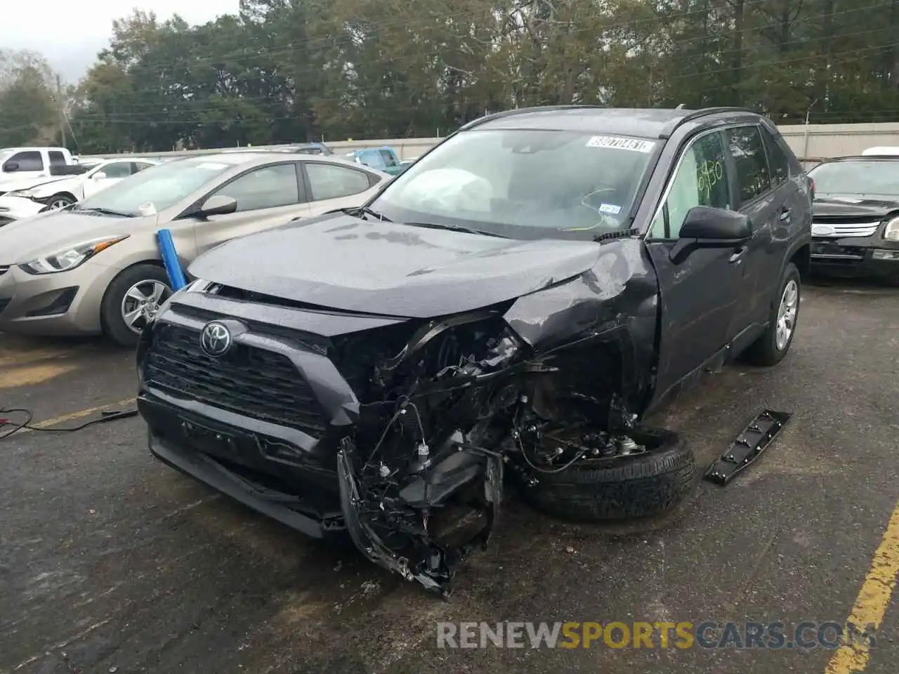 2 Photograph of a damaged car 2T3H1RFVXMW129114 TOYOTA RAV4 2021