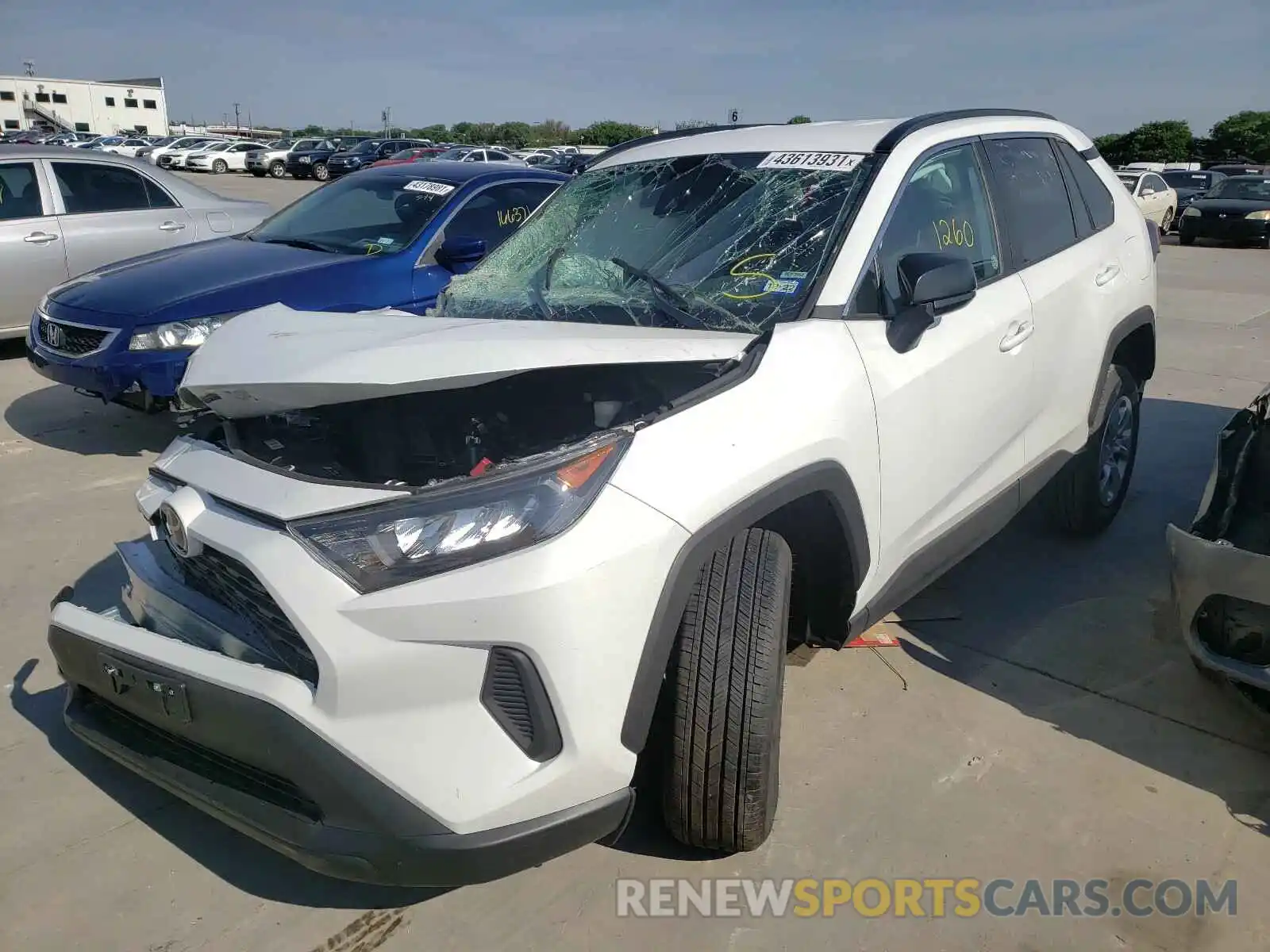 2 Photograph of a damaged car 2T3H1RFVXMW129971 TOYOTA RAV4 2021