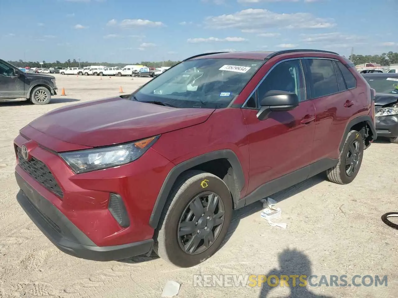 1 Photograph of a damaged car 2T3H1RFVXMW151551 TOYOTA RAV4 2021
