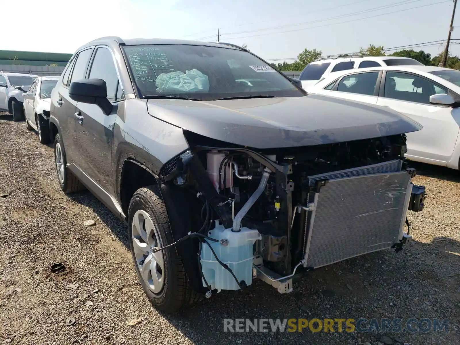 1 Photograph of a damaged car 2T3H1RFVXMW166924 TOYOTA RAV4 2021