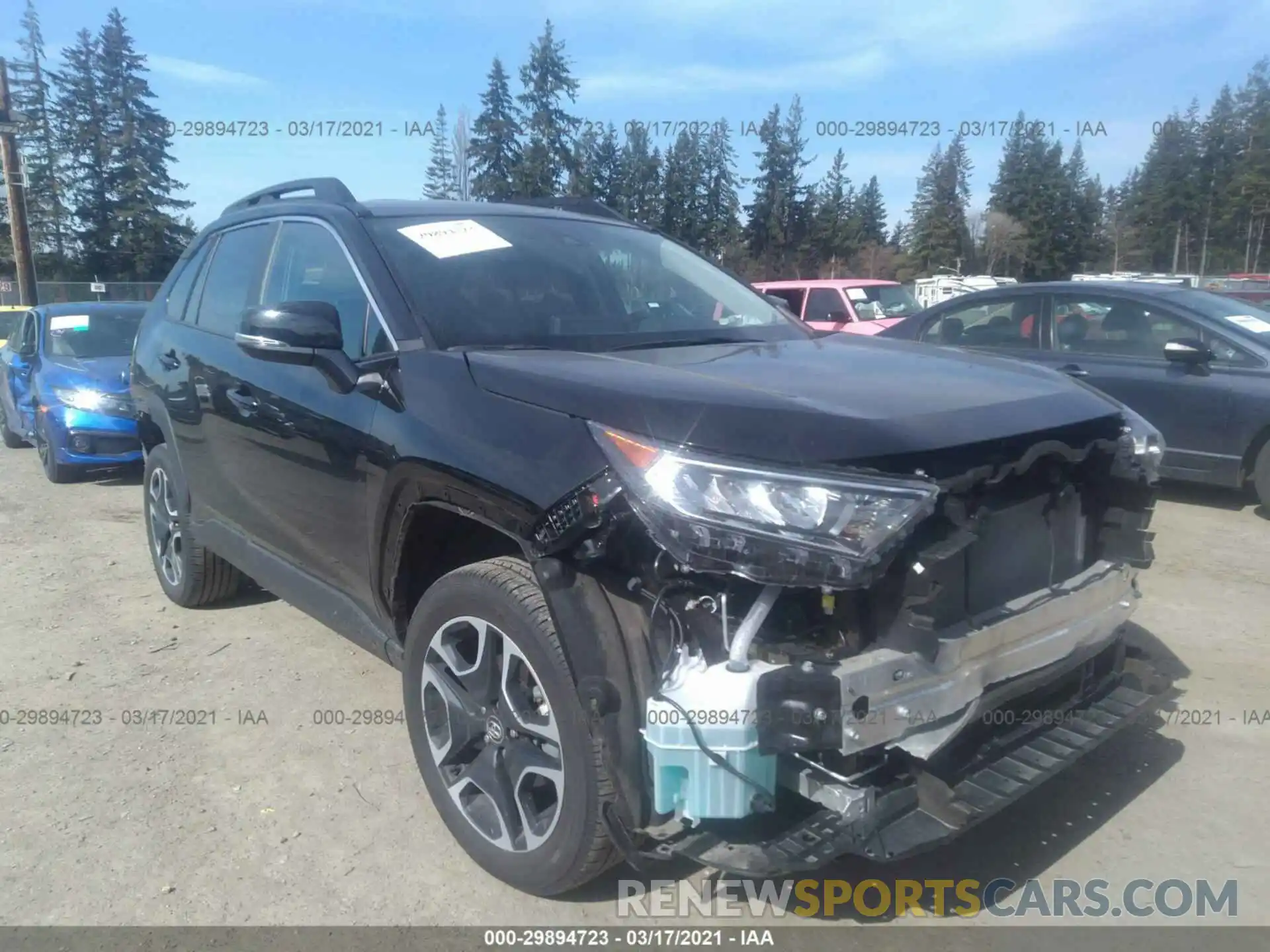 1 Photograph of a damaged car 2T3J1RFV0MW159272 TOYOTA RAV4 2021