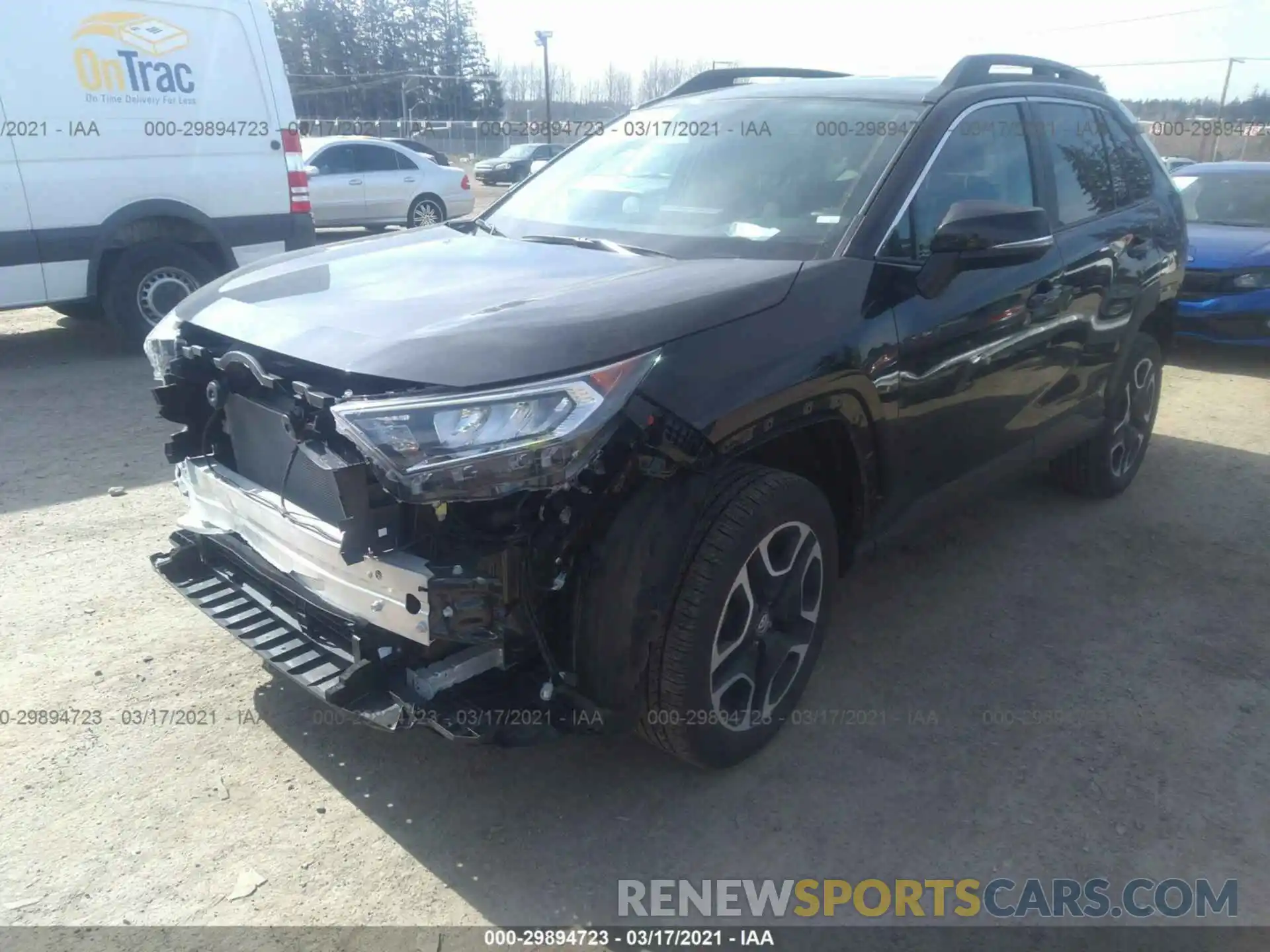 2 Photograph of a damaged car 2T3J1RFV0MW159272 TOYOTA RAV4 2021