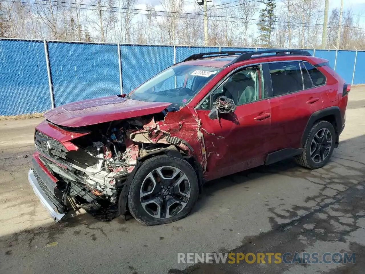 1 Photograph of a damaged car 2T3J1RFV0MW213573 TOYOTA RAV4 2021