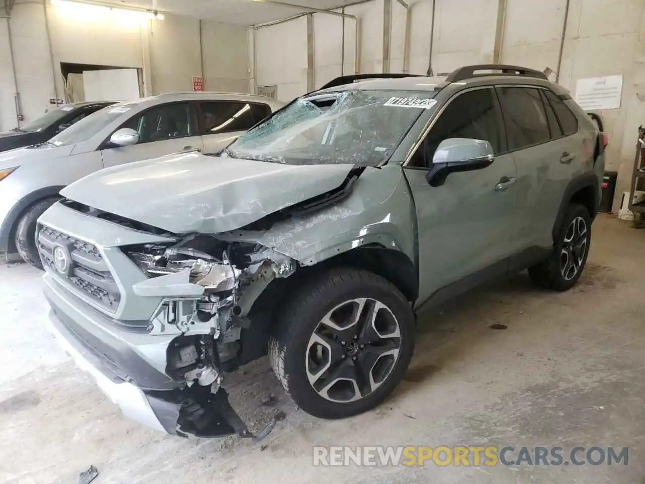 1 Photograph of a damaged car 2T3J1RFV4MW154432 TOYOTA RAV4 2021