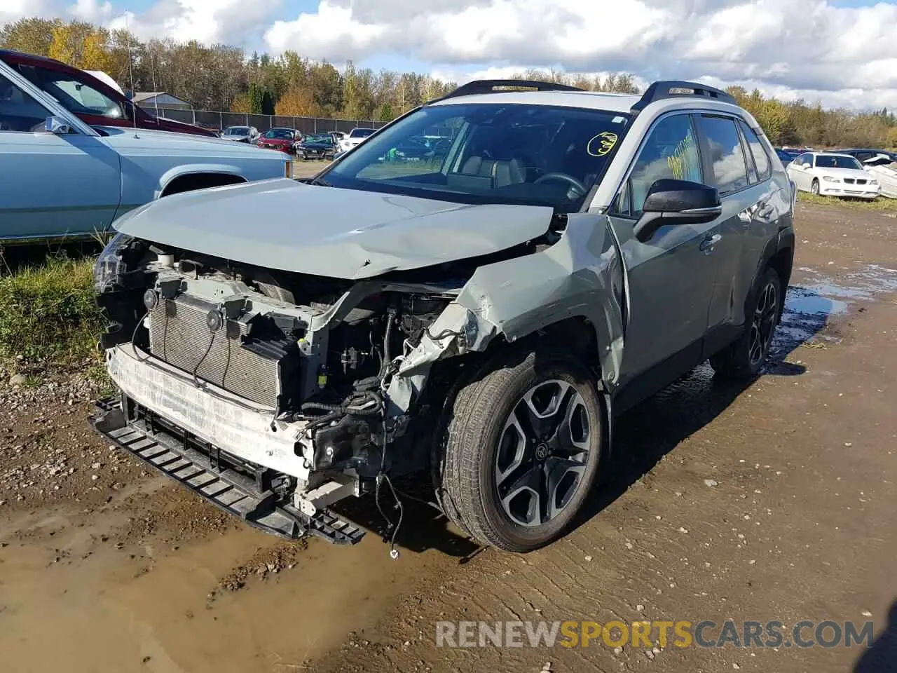 1 Photograph of a damaged car 2T3J1RFV4MW202298 TOYOTA RAV4 2021