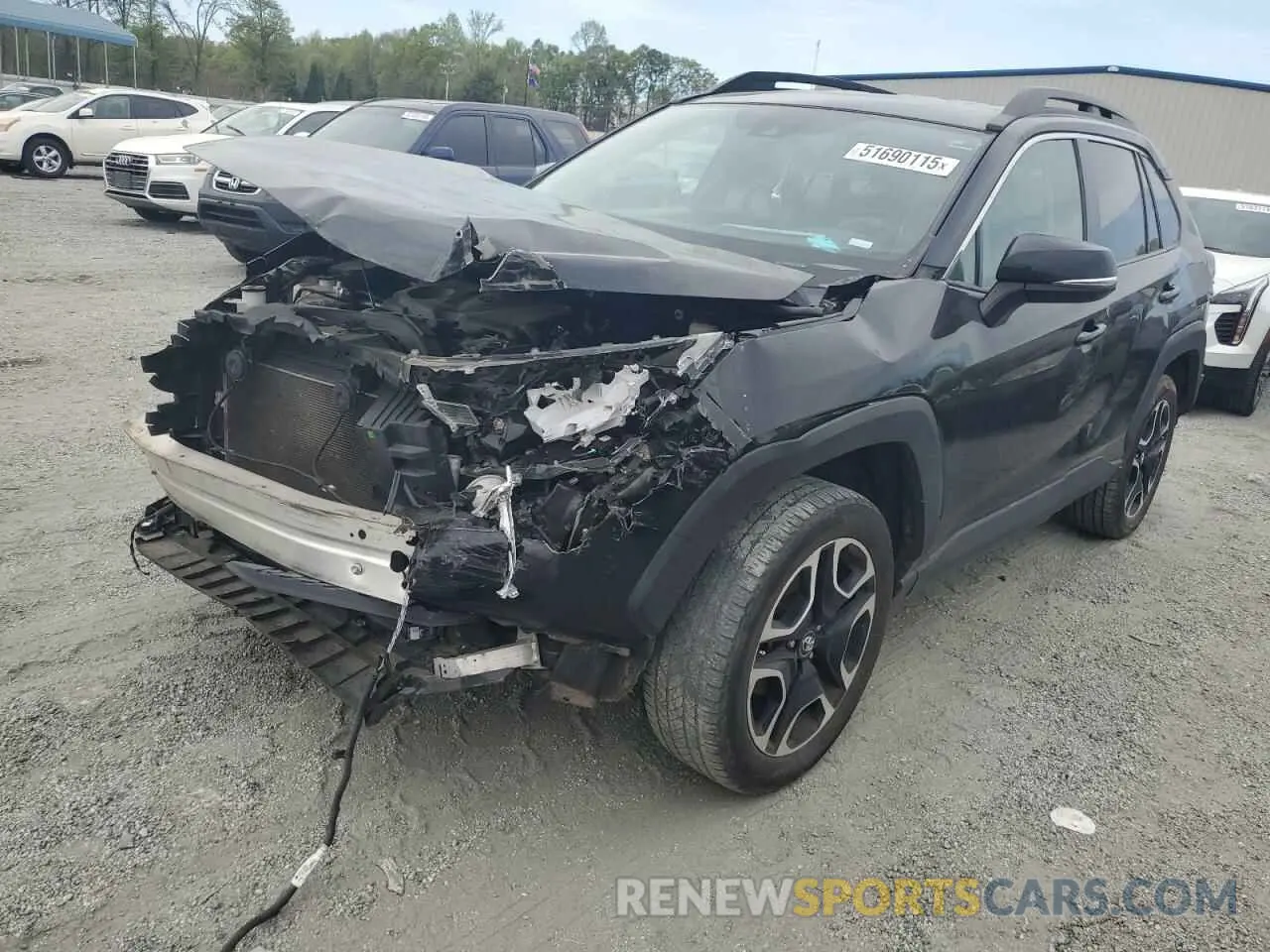 1 Photograph of a damaged car 2T3J1RFV5MW154407 TOYOTA RAV4 2021