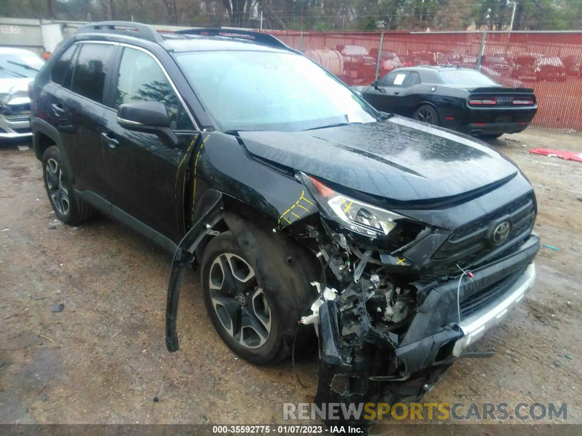 1 Photograph of a damaged car 2T3J1RFV5MW178982 TOYOTA RAV4 2021