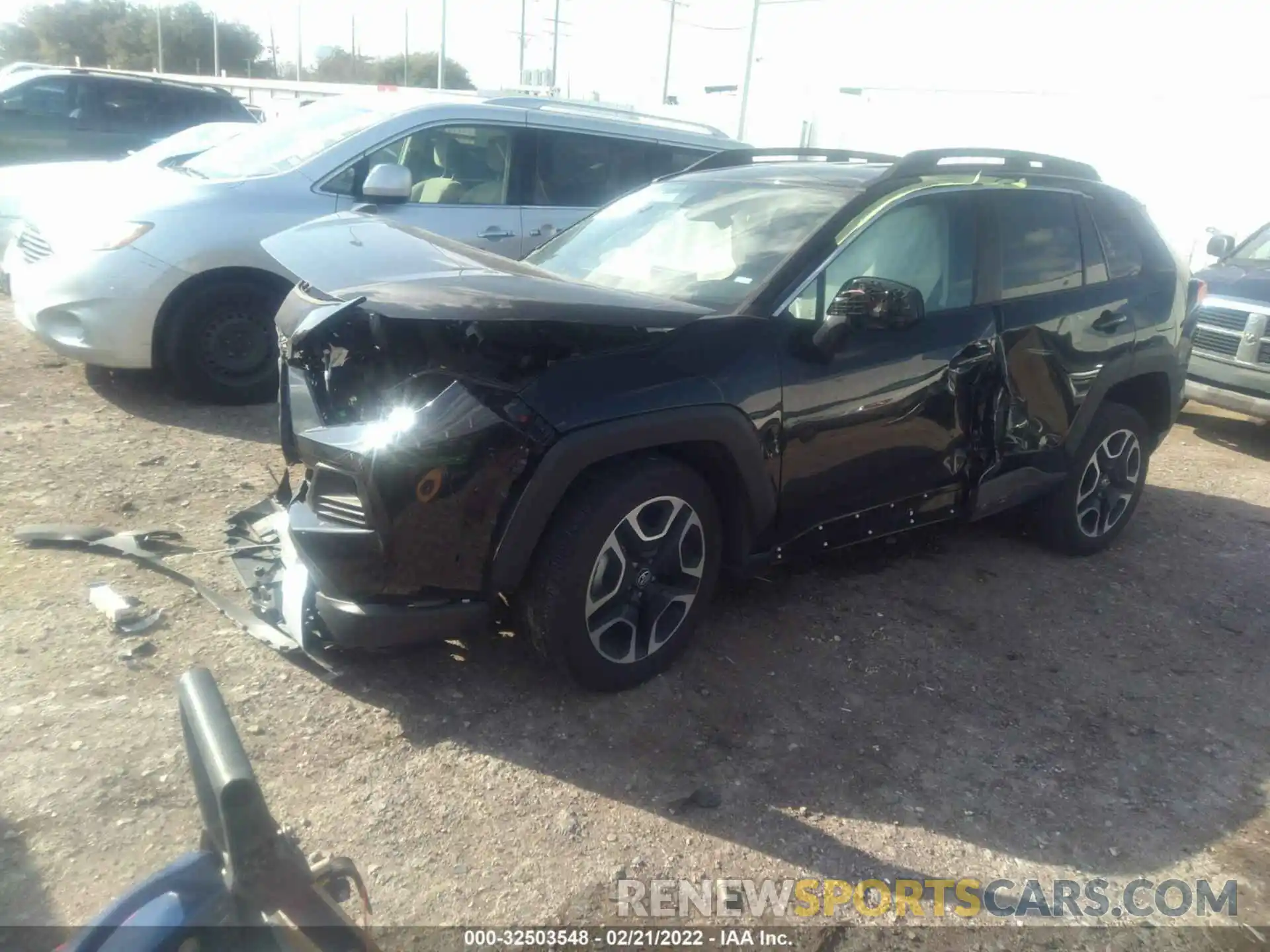 2 Photograph of a damaged car 2T3J1RFV6MW155145 TOYOTA RAV4 2021