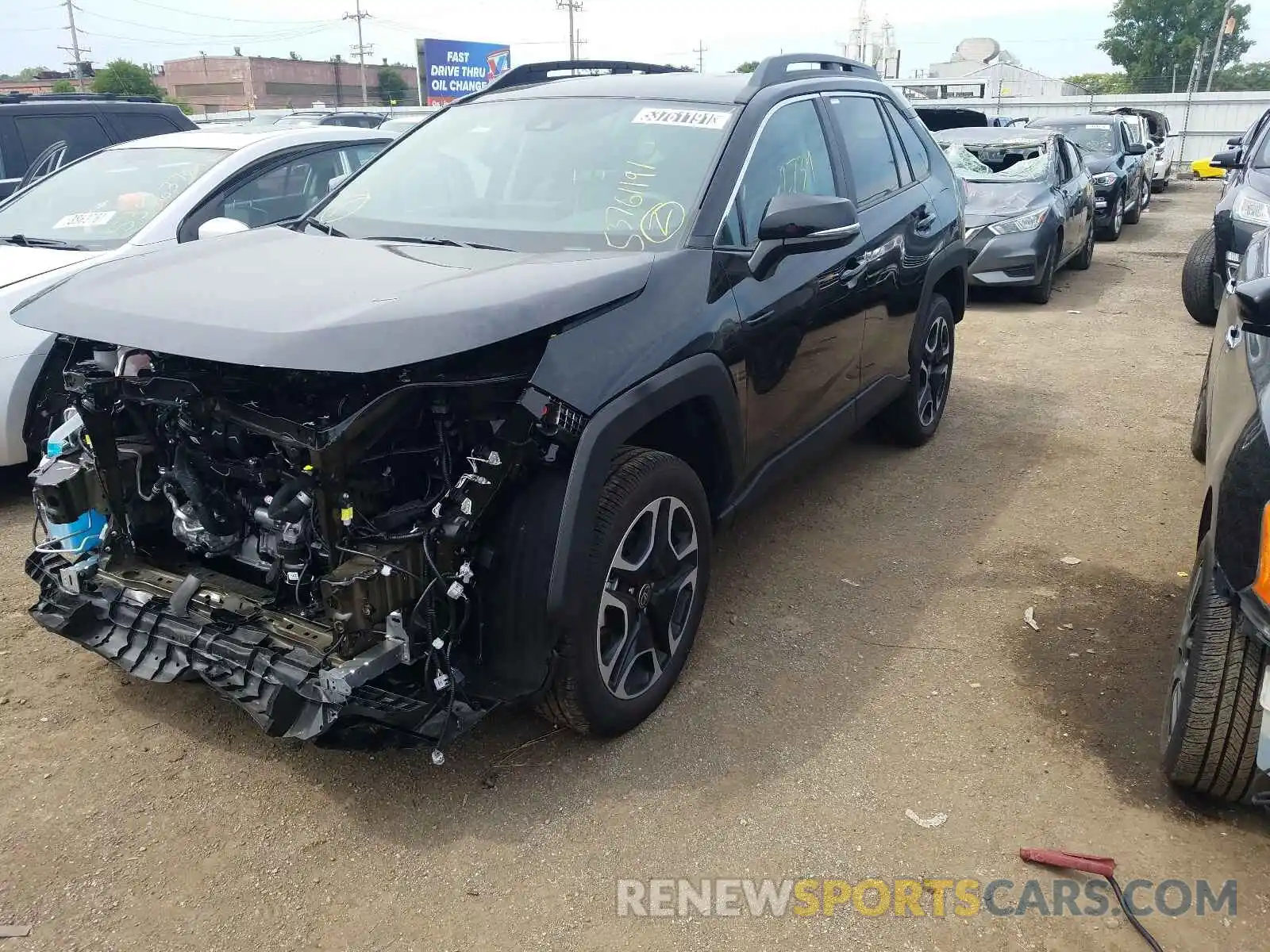 2 Photograph of a damaged car 2T3J1RFV7MW210086 TOYOTA RAV4 2021