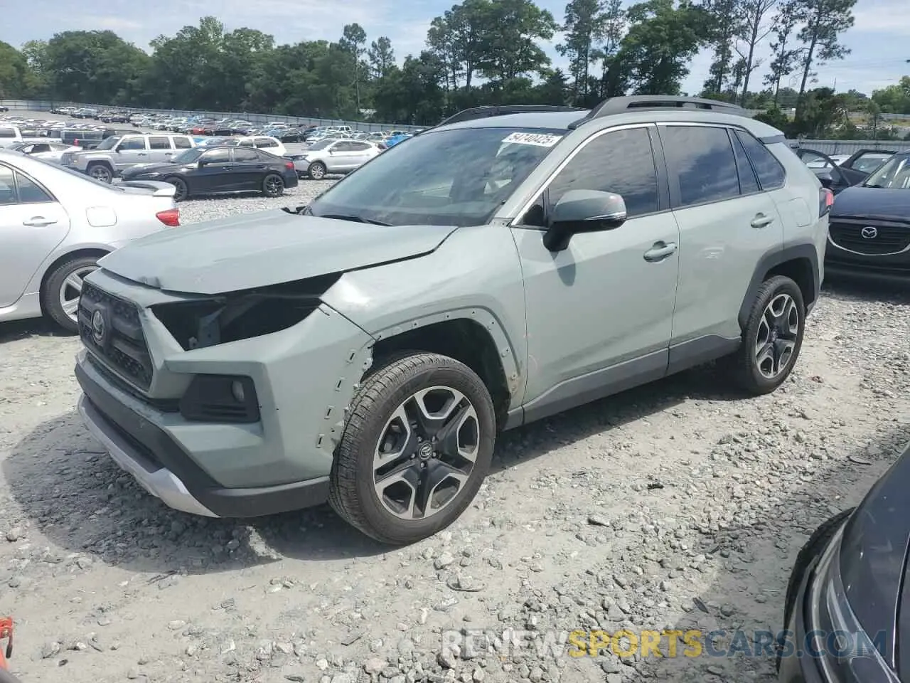 1 Photograph of a damaged car 2T3J1RFV9MW159805 TOYOTA RAV4 2021