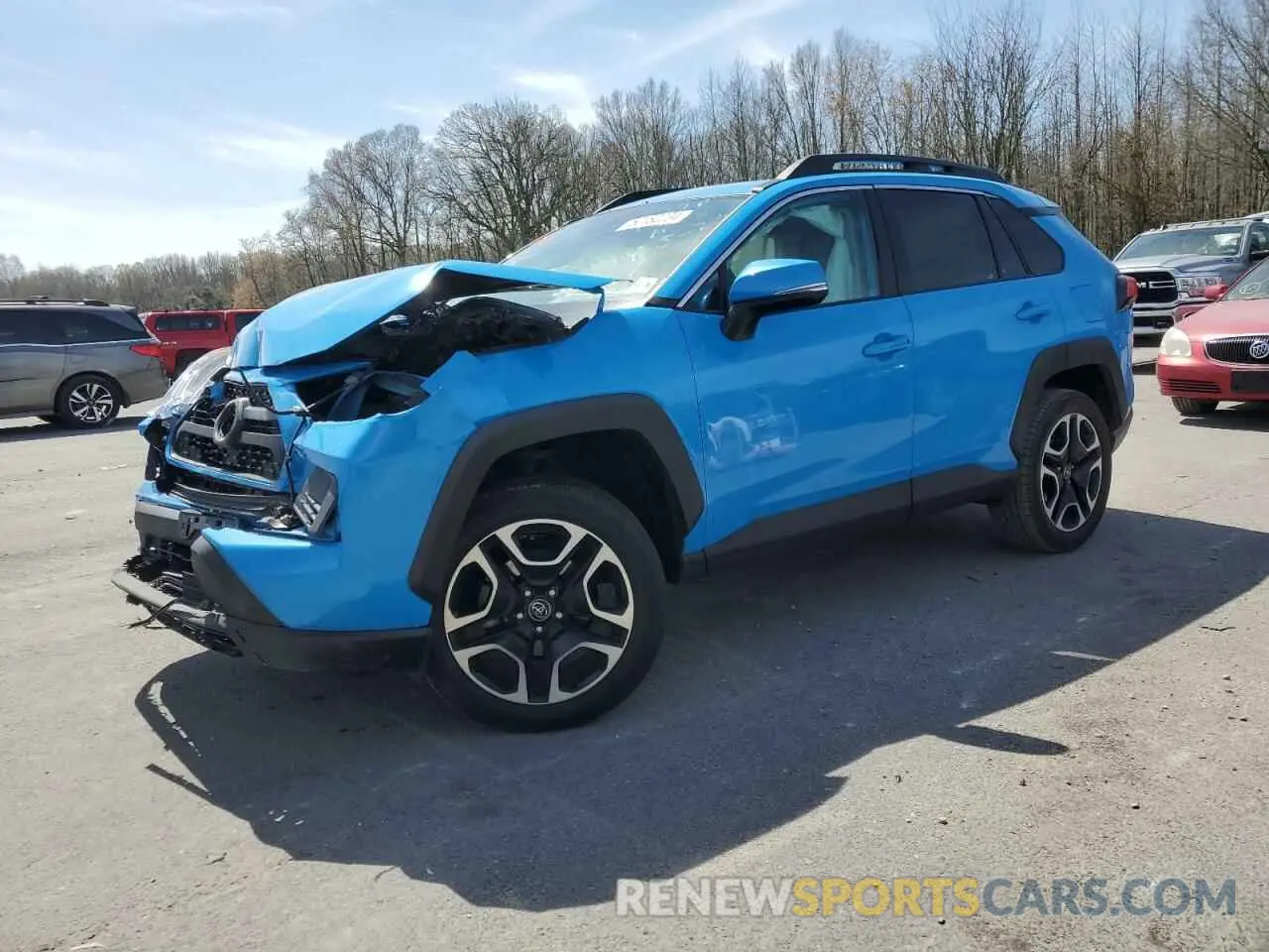 1 Photograph of a damaged car 2T3J1RFV9MW168729 TOYOTA RAV4 2021