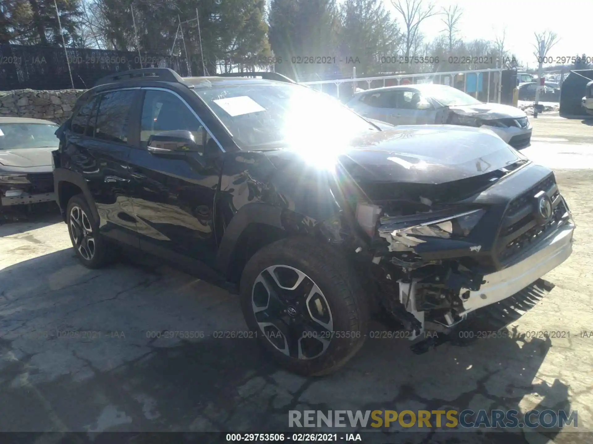 1 Photograph of a damaged car 2T3J1RFVXMW154466 TOYOTA RAV4 2021