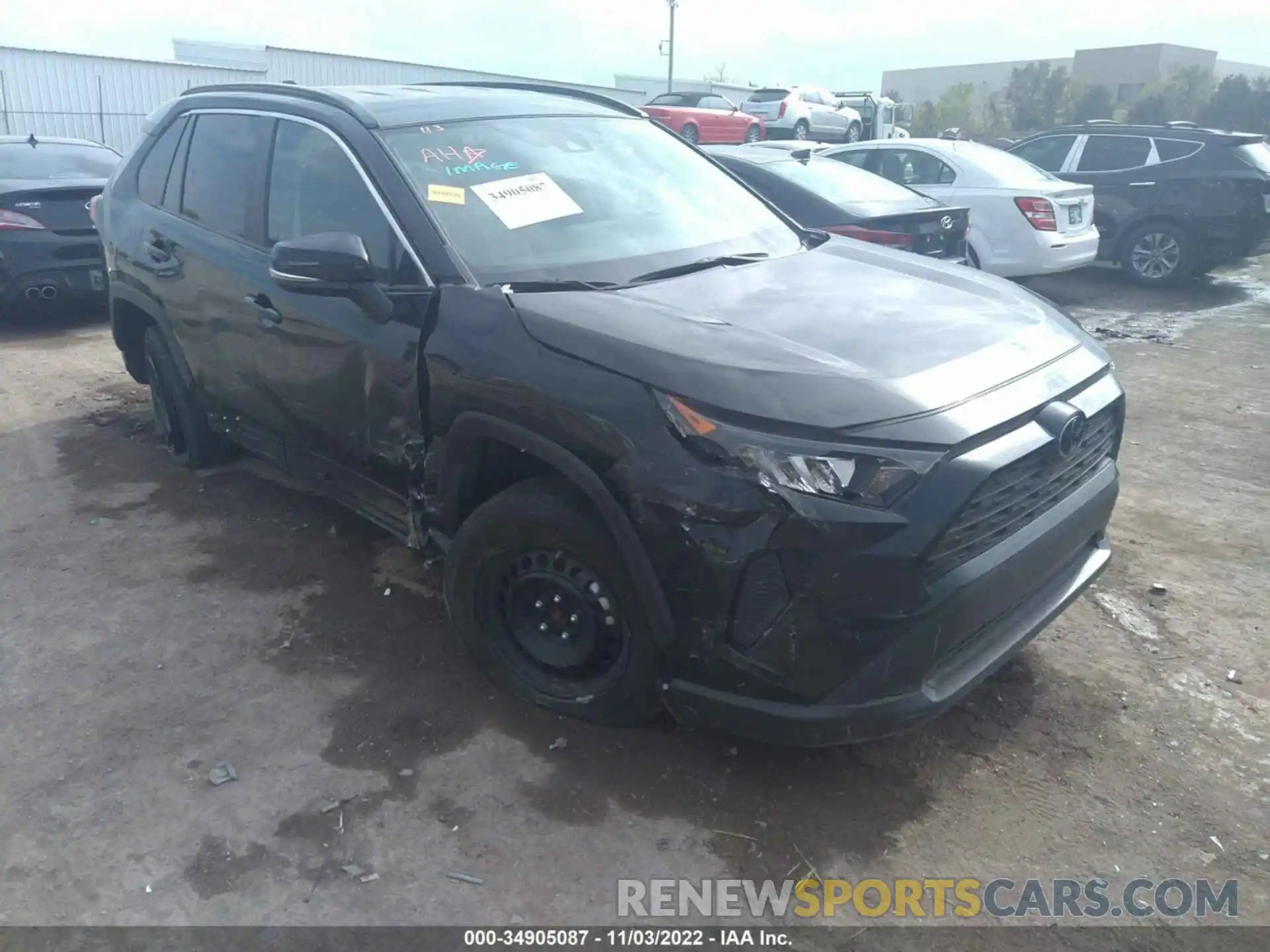 1 Photograph of a damaged car 2T3K1RFV0MW162886 TOYOTA RAV4 2021