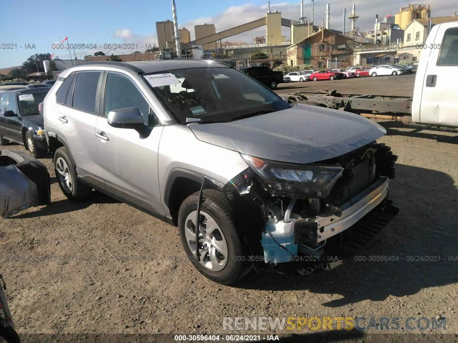 1 Photograph of a damaged car 2T3K1RFV3MW121247 TOYOTA RAV4 2021