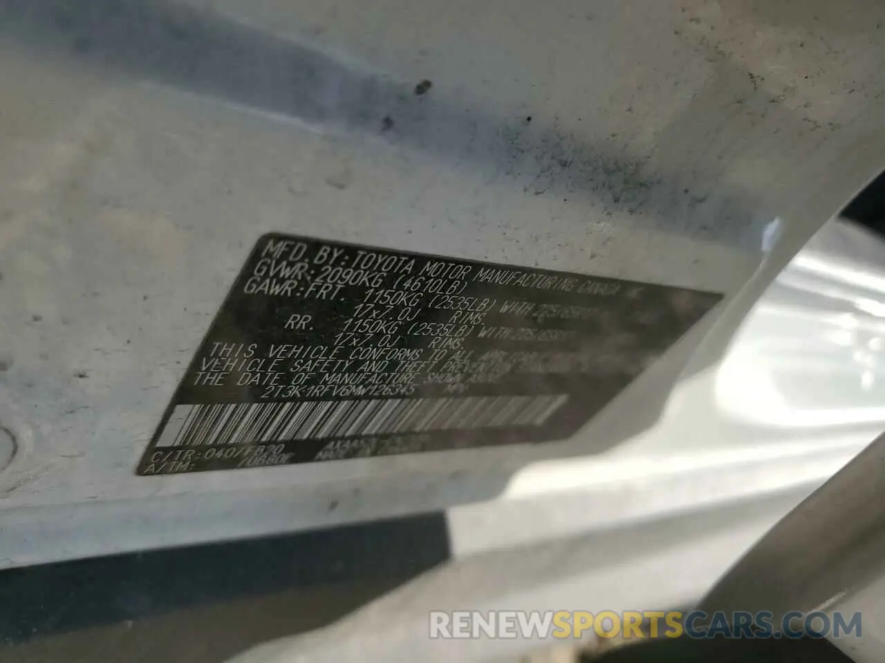 15 Photograph of a damaged car 2T3K1RFV6MW126345 TOYOTA RAV4 2021