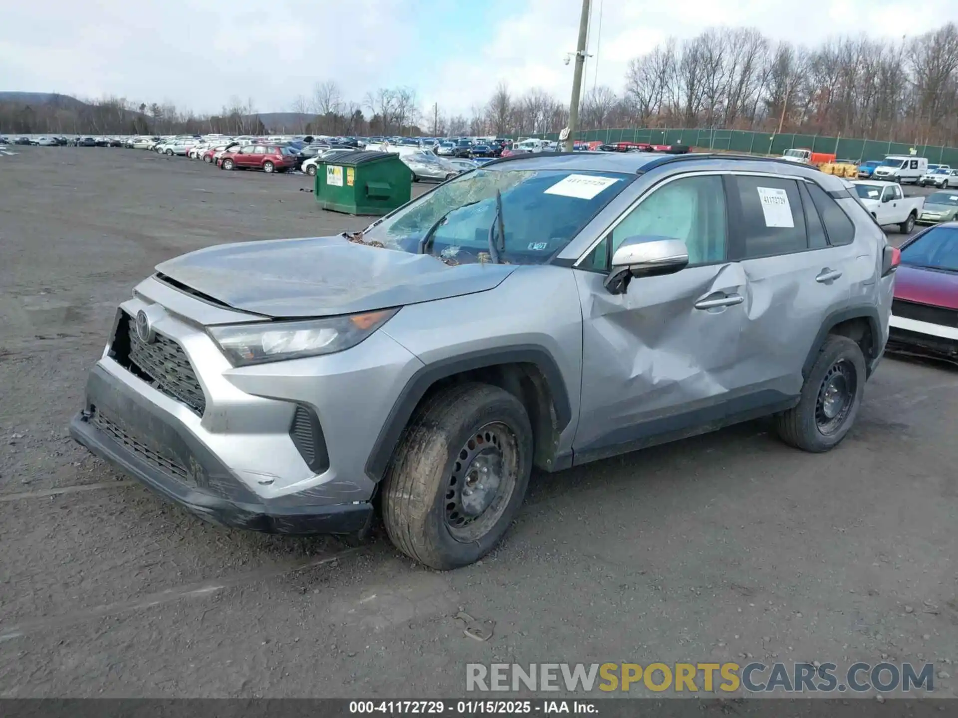 2 Photograph of a damaged car 2T3K1RFV8MC134724 TOYOTA RAV4 2021