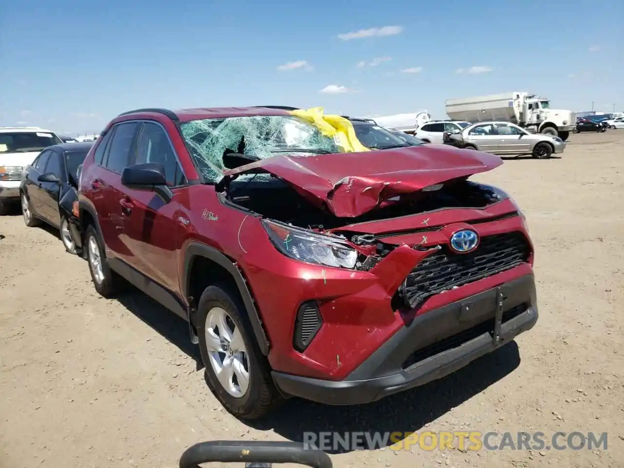 1 Photograph of a damaged car 2T3L6RFV4MW006288 TOYOTA RAV4 2021