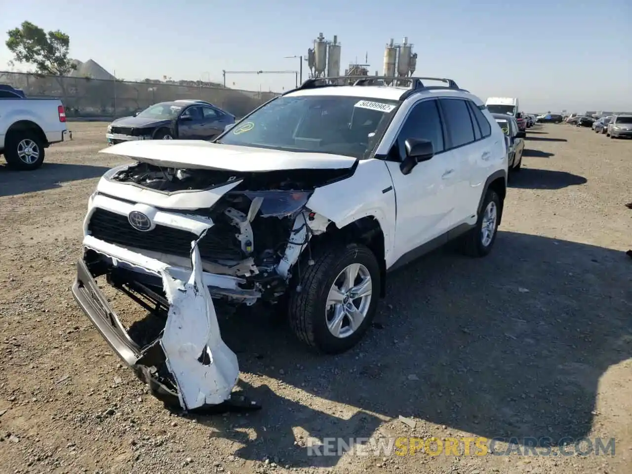 2 Photograph of a damaged car 2T3LWRFV9MW114504 TOYOTA RAV4 2021