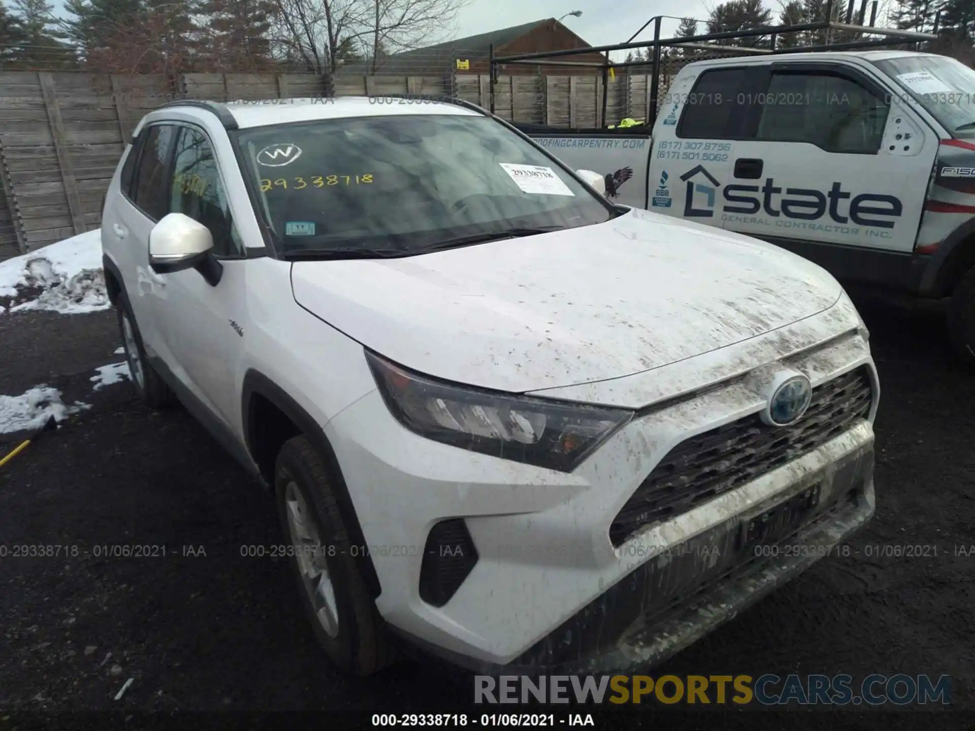 1 Photograph of a damaged car 2T3M6RFV1MW005491 TOYOTA RAV4 2021