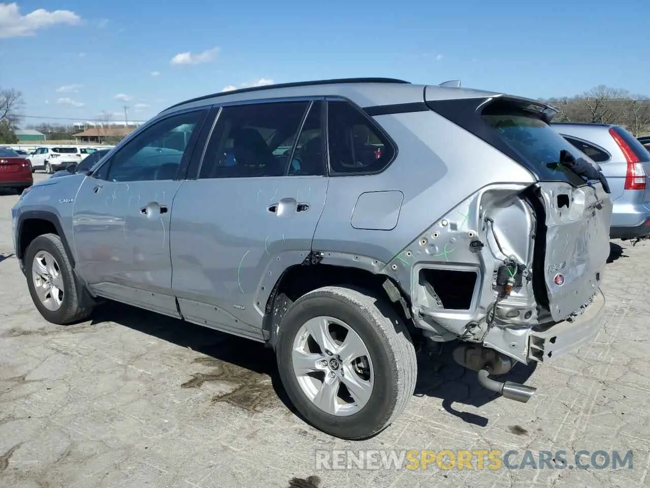 2 Photograph of a damaged car 2T3M6RFV2MW013499 TOYOTA RAV4 2021