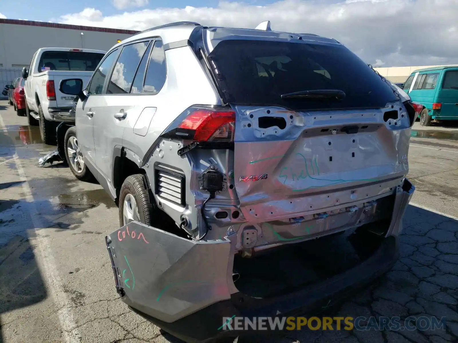 3 Photograph of a damaged car 2T3M6RFV8MW017699 TOYOTA RAV4 2021