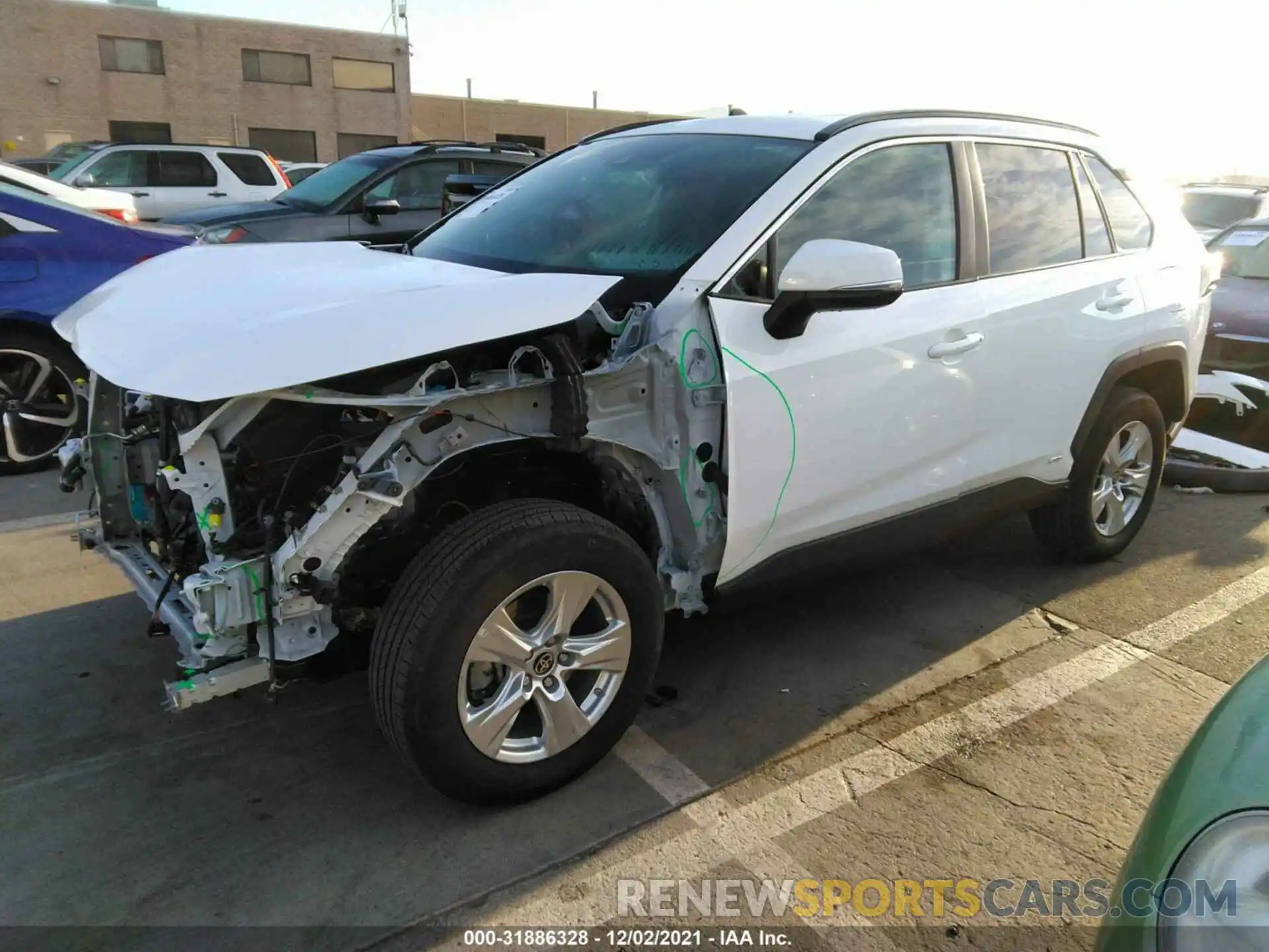 2 Photograph of a damaged car 2T3MWRFV8MW114434 TOYOTA RAV4 2021