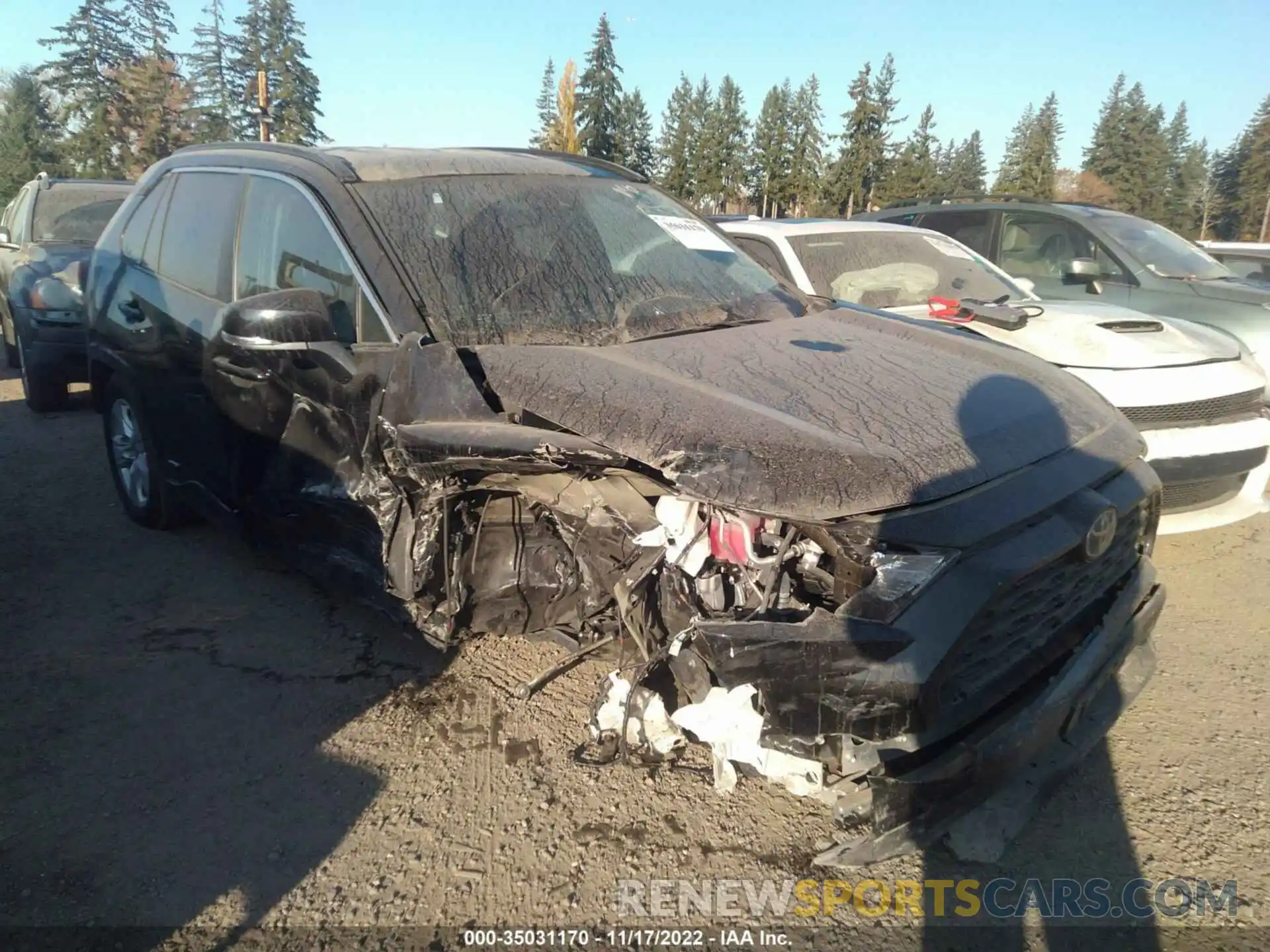 1 Photograph of a damaged car 2T3MWRFVXMW117447 TOYOTA RAV4 2021