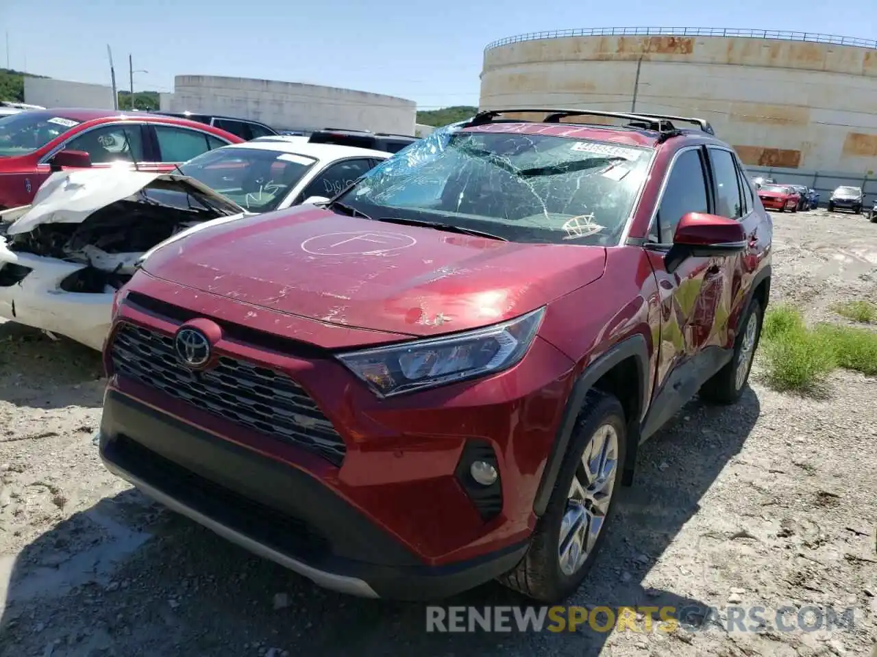 2 Photograph of a damaged car 2T3N1RFV4MW230863 TOYOTA RAV4 2021