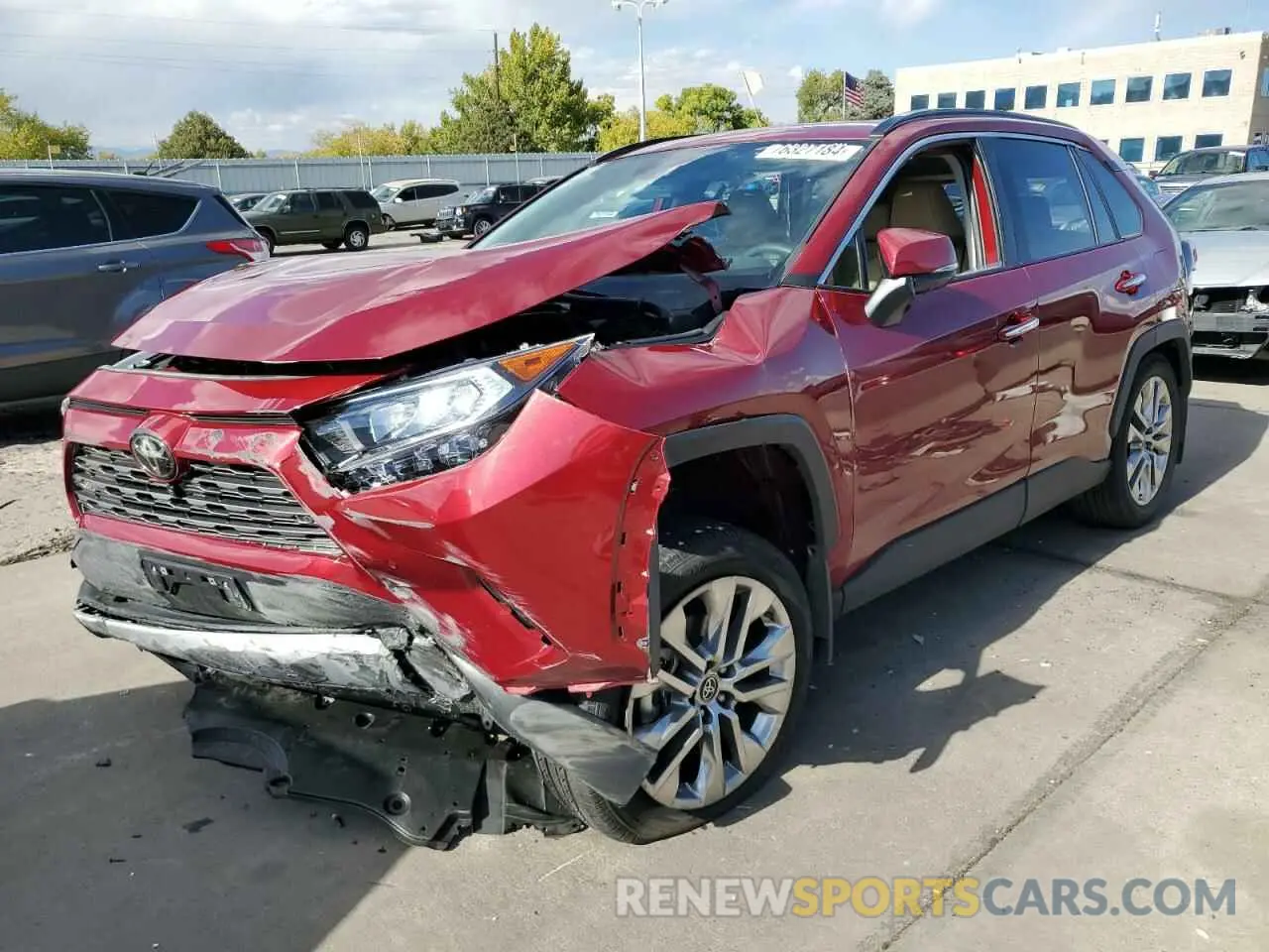 1 Photograph of a damaged car 2T3N1RFV8MW229912 TOYOTA RAV4 2021