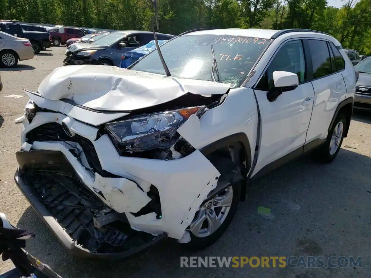 2 Photograph of a damaged car 2T3P1RFV0MW187227 TOYOTA RAV4 2021