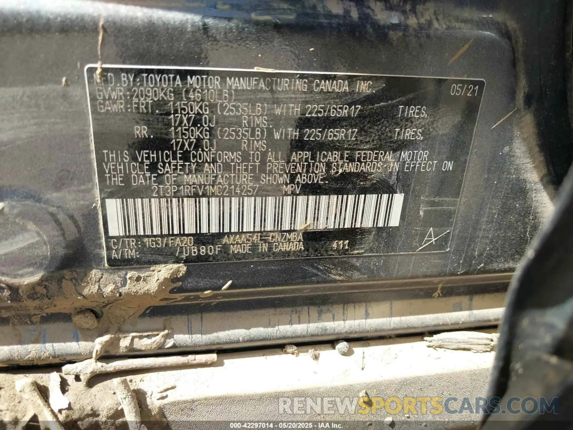 9 Photograph of a damaged car 2T3P1RFV1MC214257 TOYOTA RAV4 2021