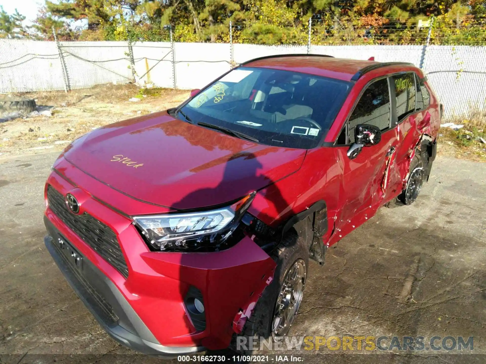 2 Photograph of a damaged car 2T3P1RFV1MW194445 TOYOTA RAV4 2021